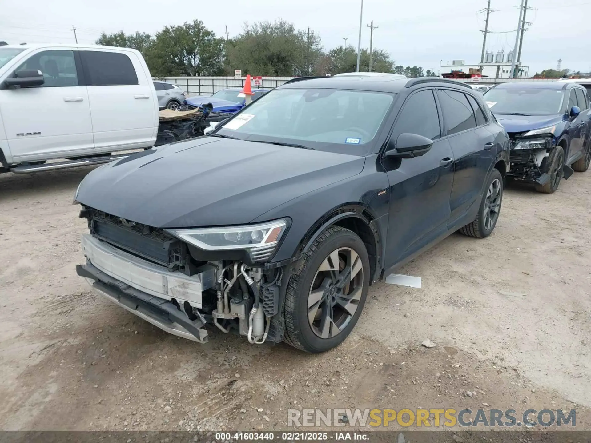 2 Photograph of a damaged car WA1AAAGE6MB027927 AUDI E-TRON 2021