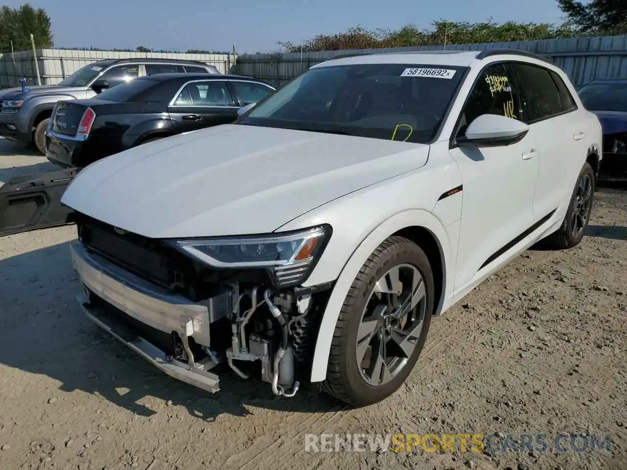 2 Photograph of a damaged car WA1AAAGE7MB007895 AUDI E-TRON 2021