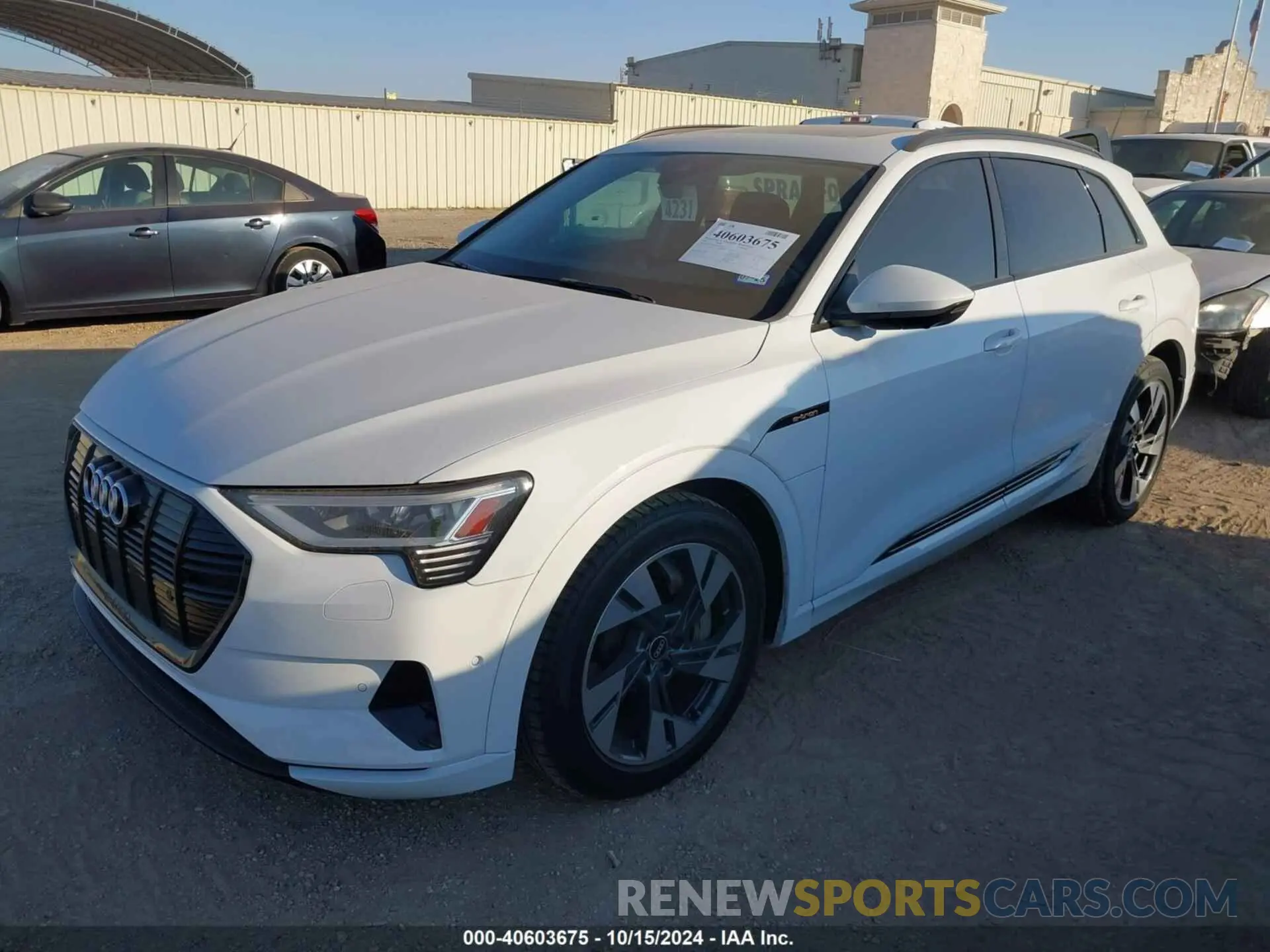 2 Photograph of a damaged car WA1AAAGEXMB013643 AUDI E-TRON 2021