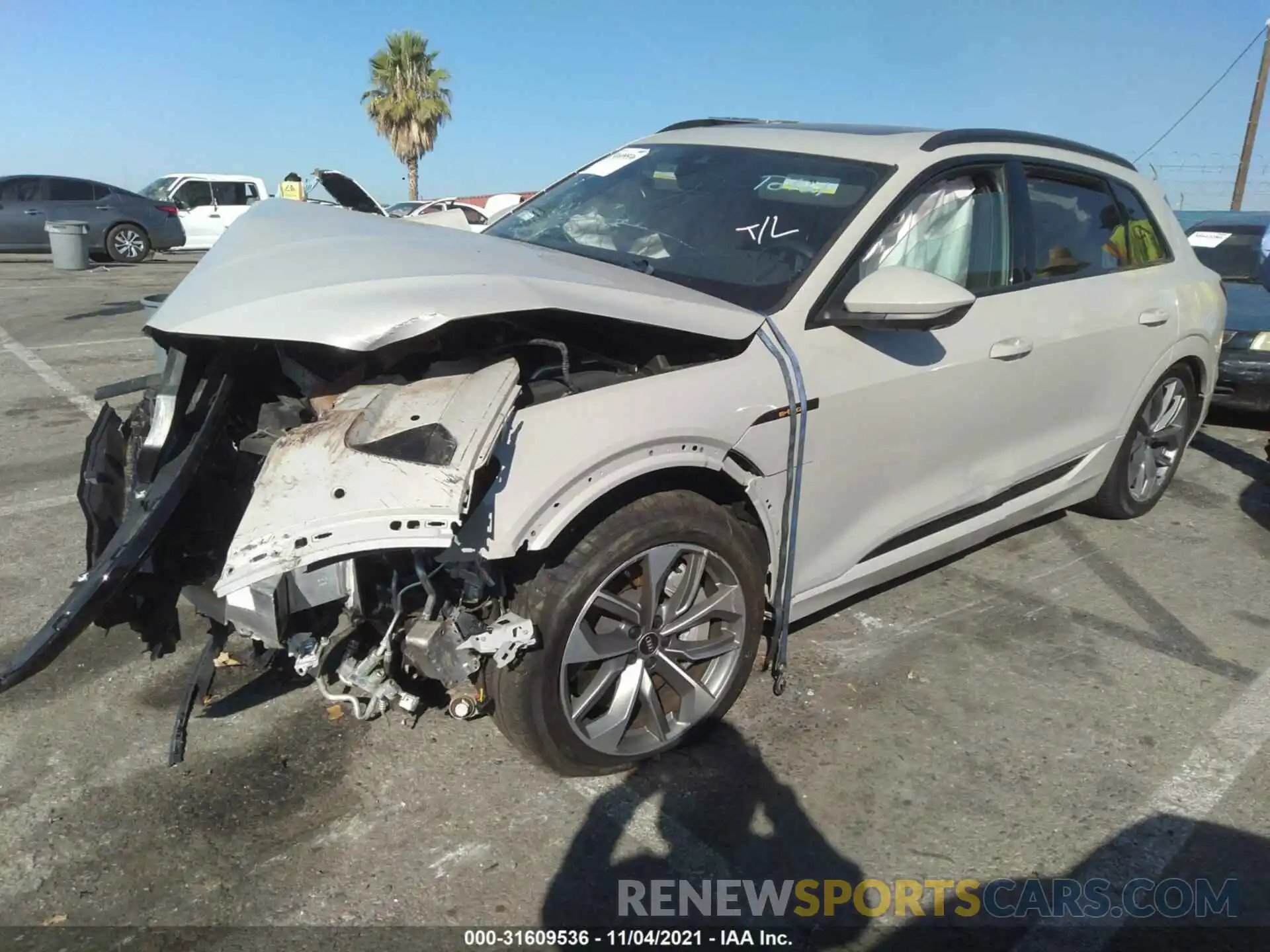 2 Photograph of a damaged car WA1LAAGE0MB020979 AUDI E-TRON 2021