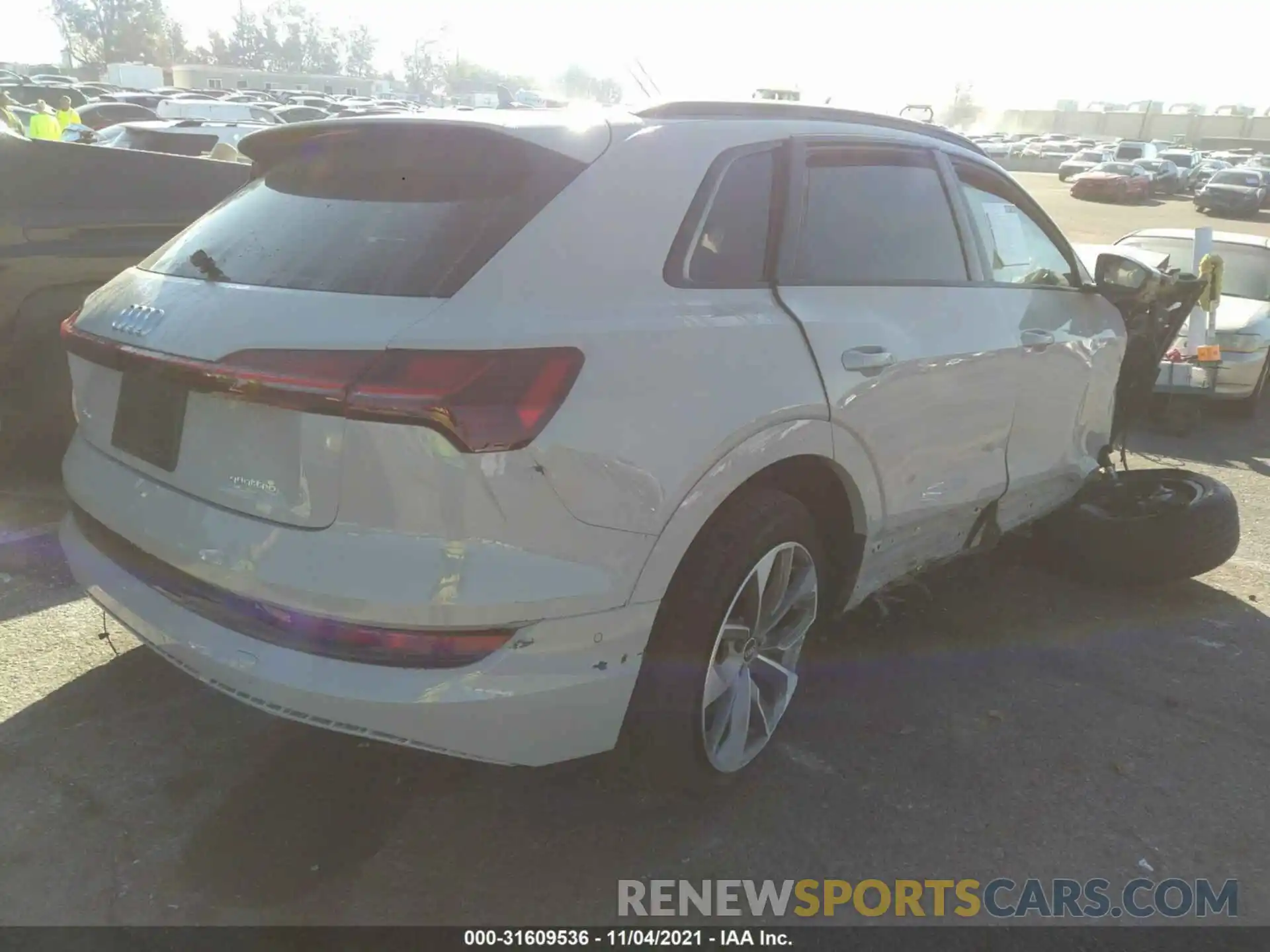 4 Photograph of a damaged car WA1LAAGE0MB020979 AUDI E-TRON 2021