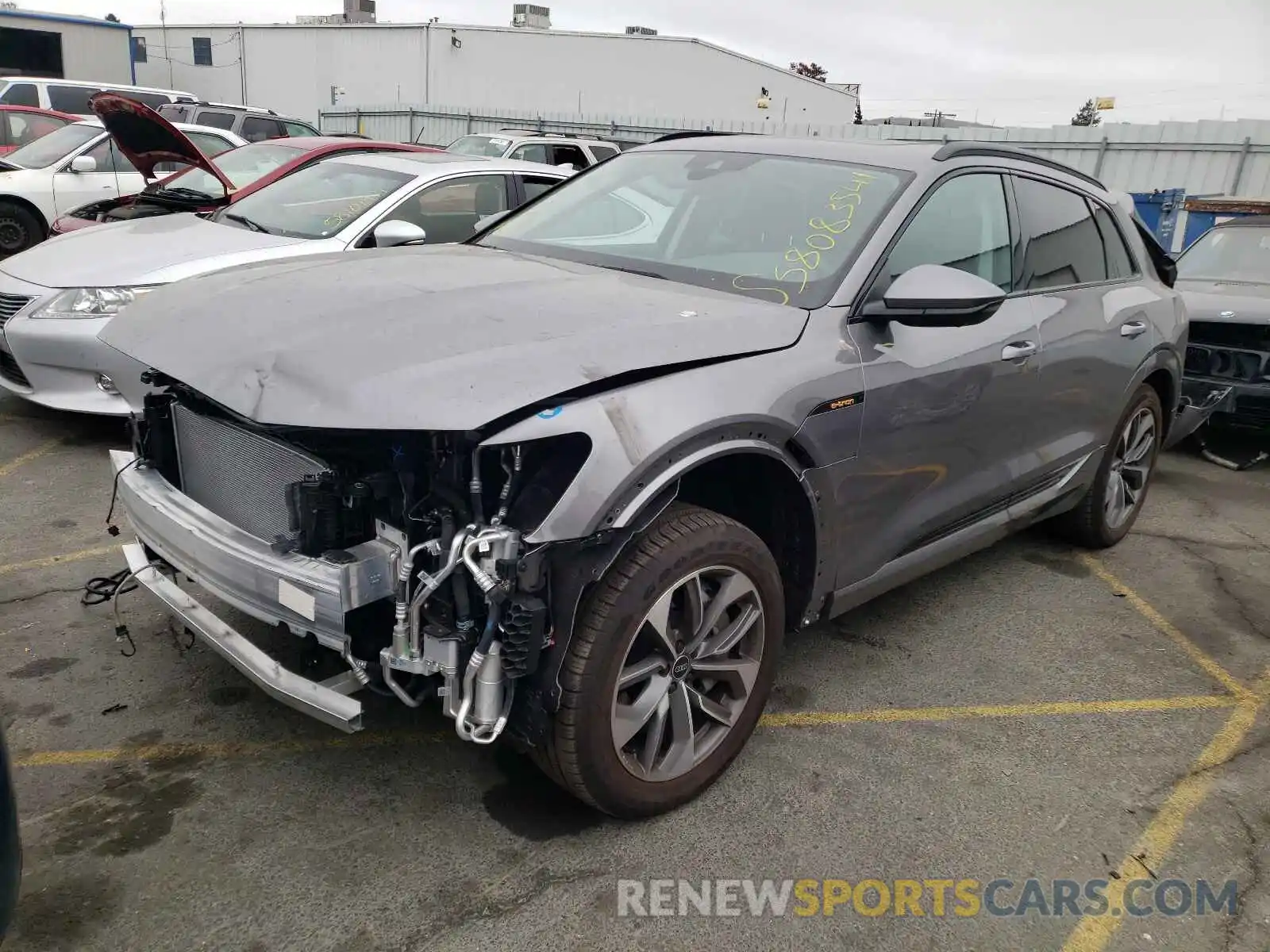 2 Photograph of a damaged car WA1LAAGE3MB030275 AUDI E-TRON 2021