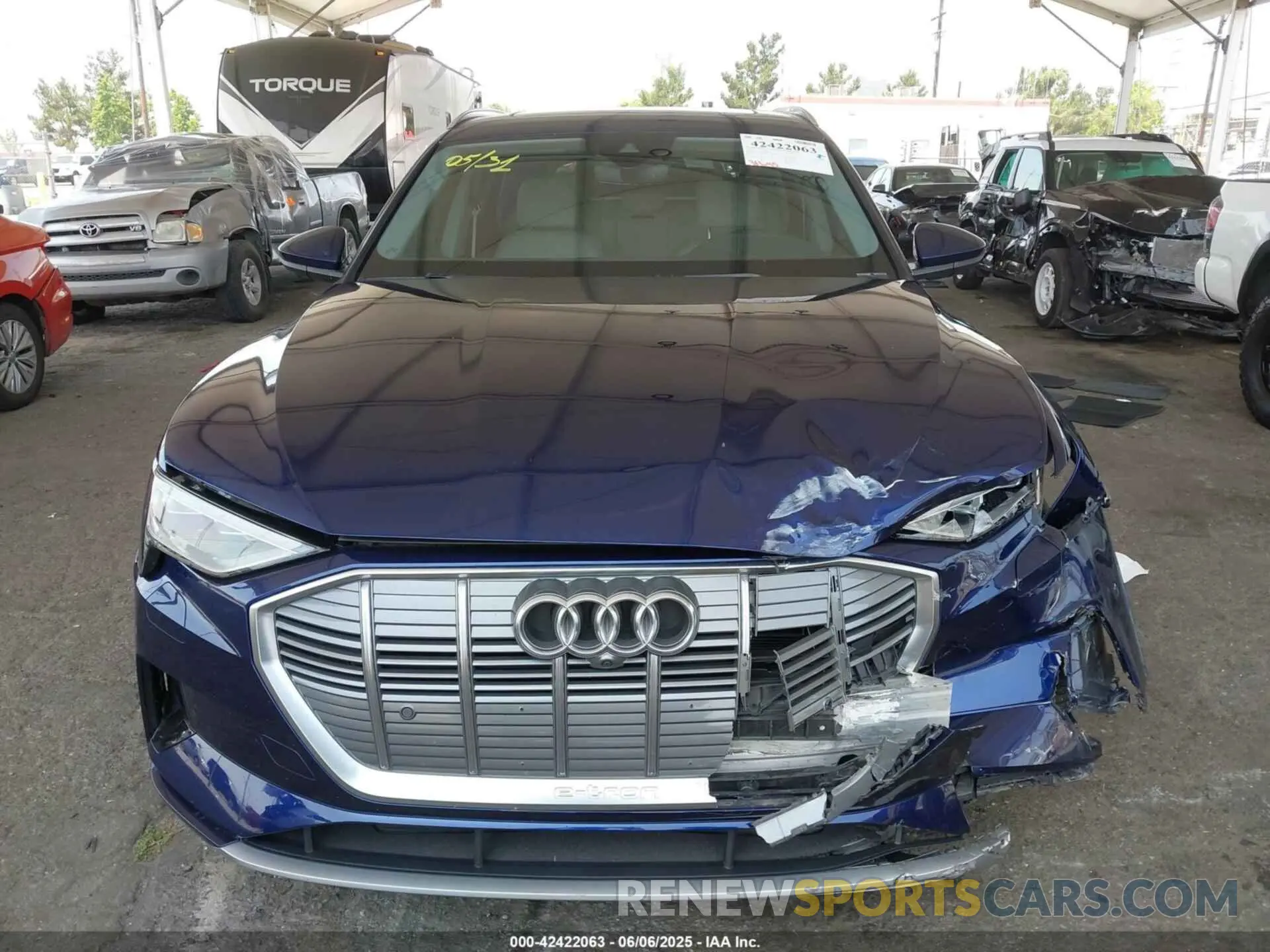 13 Photograph of a damaged car WA1LAAGE4MB038563 AUDI E-TRON 2021