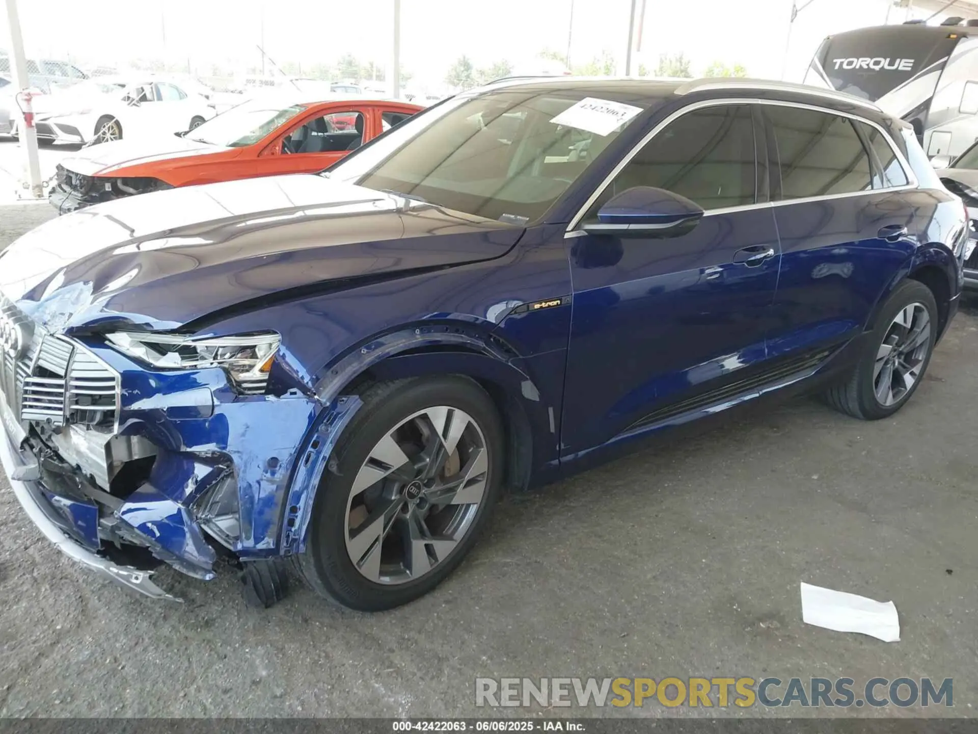 2 Photograph of a damaged car WA1LAAGE4MB038563 AUDI E-TRON 2021