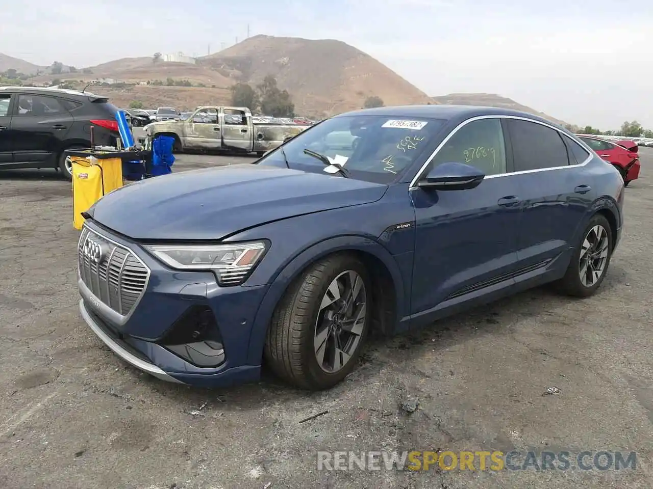 2 Photograph of a damaged car WA13AAGE7NB008894 AUDI E-TRON 2022