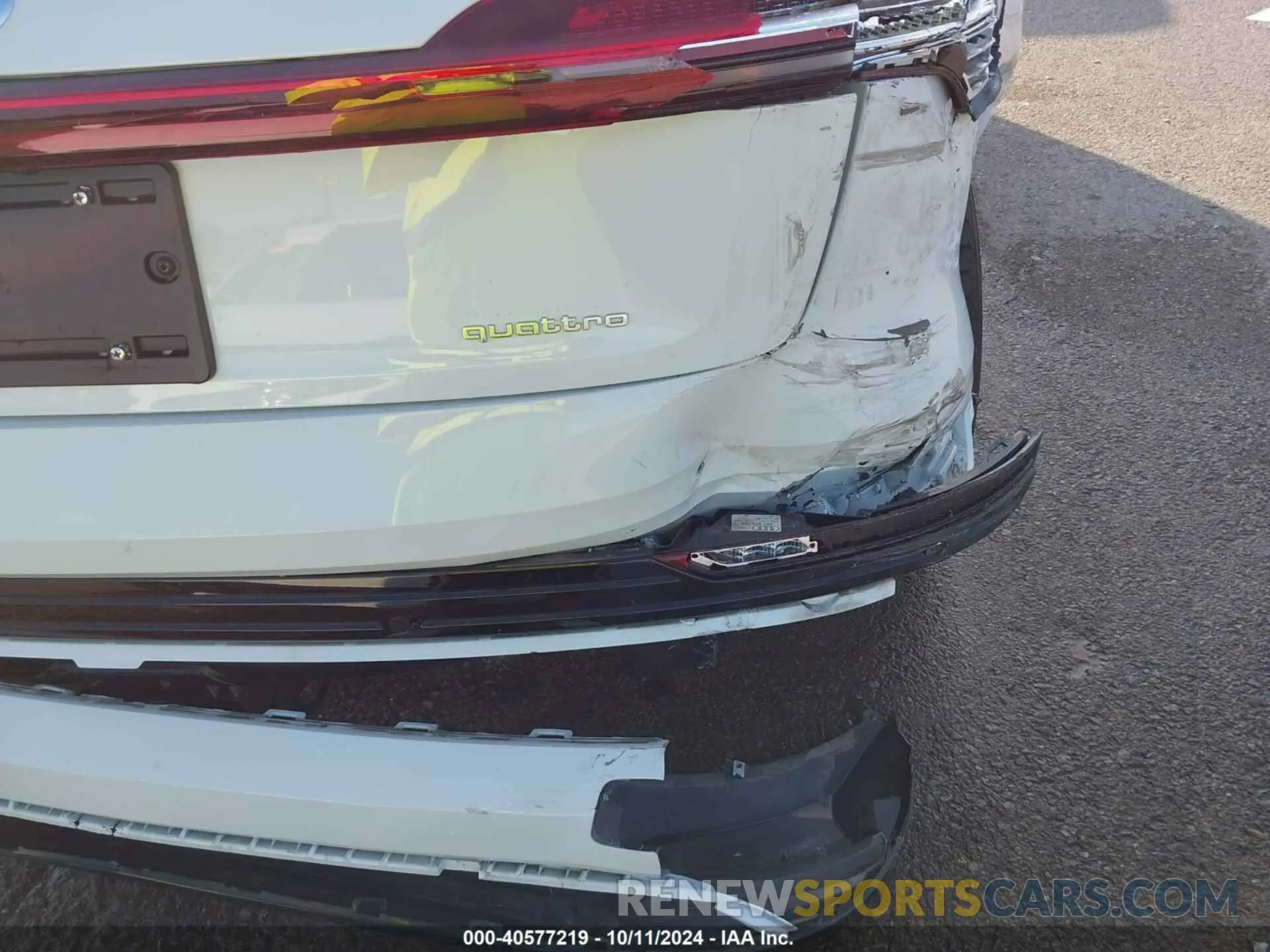 22 Photograph of a damaged car WA1AAAGE0NB025575 AUDI E-TRON 2022