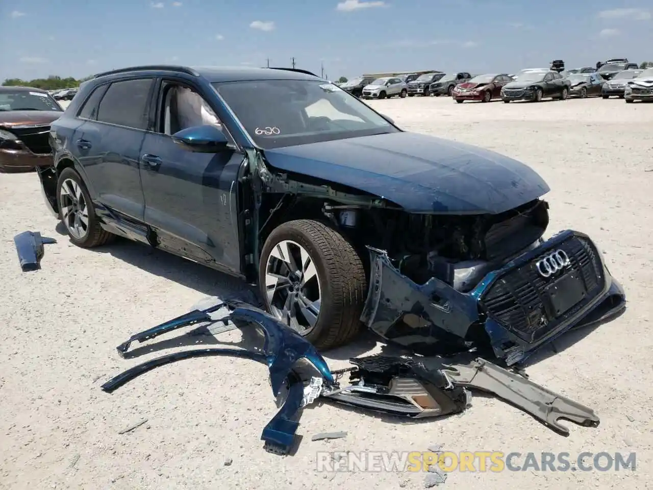 1 Photograph of a damaged car WA1AABGE8NB031646 AUDI E-TRON 2022