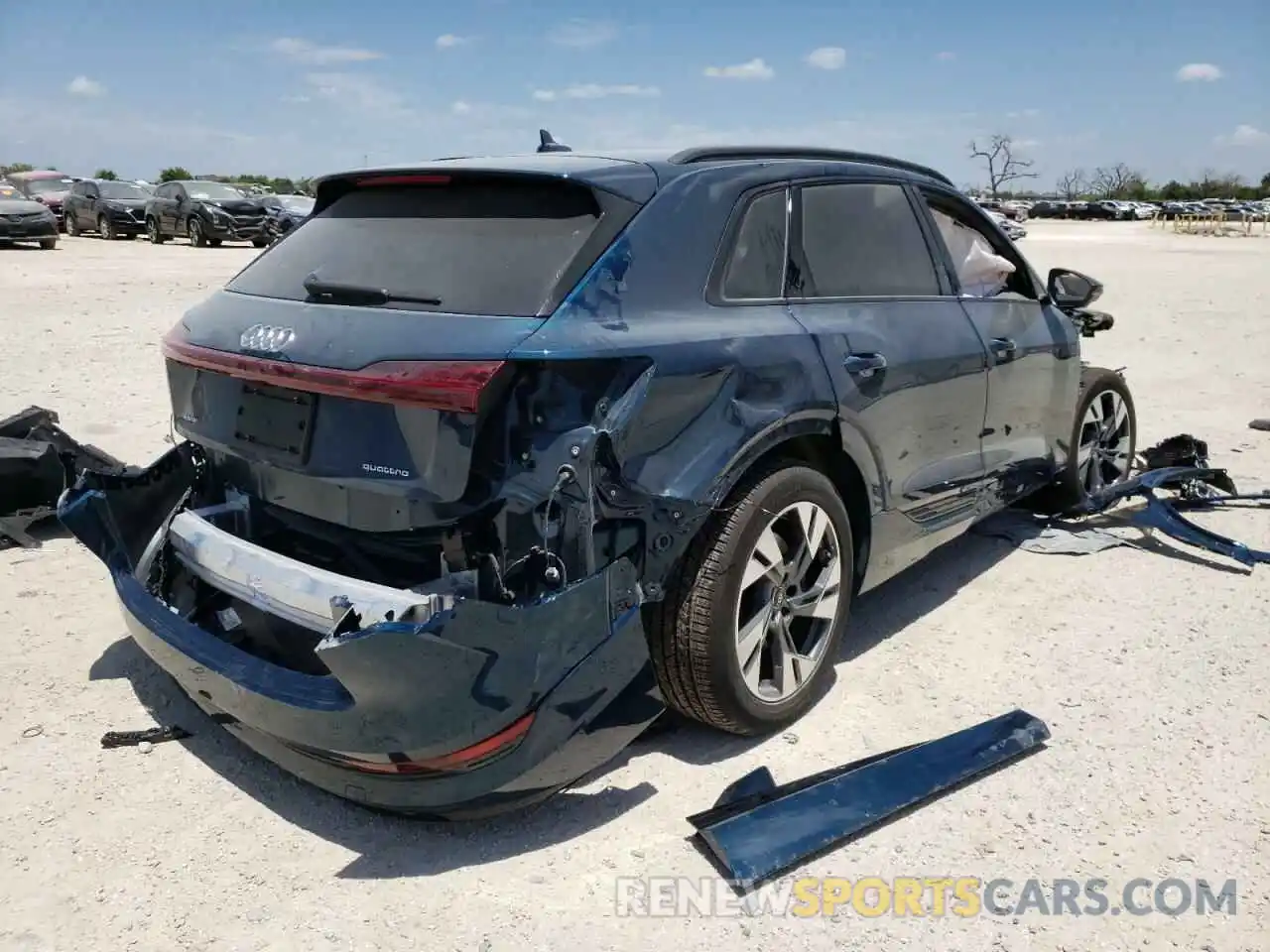 4 Photograph of a damaged car WA1AABGE8NB031646 AUDI E-TRON 2022