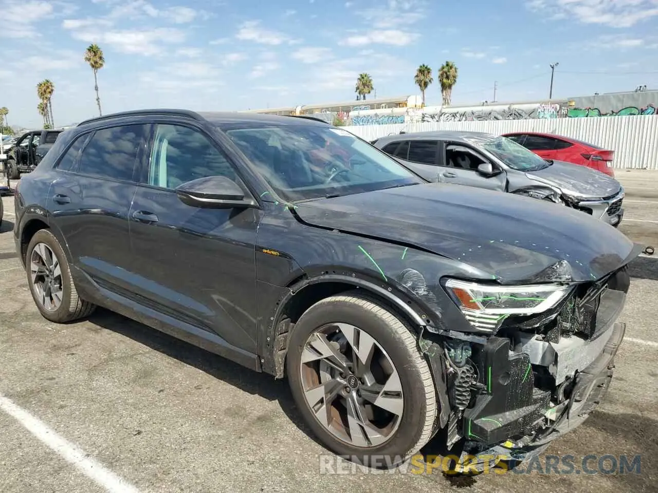 4 Photograph of a damaged car WA1AAAGE1PB025748 AUDI E-TRON 2023