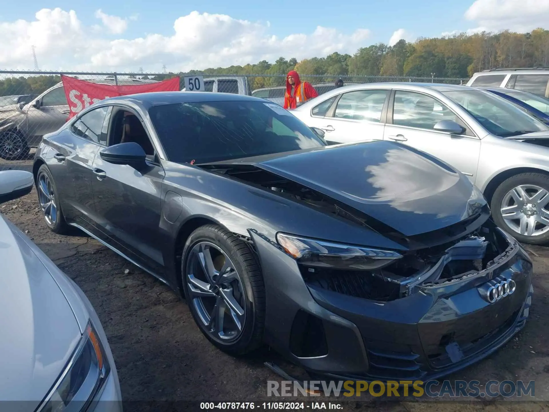1 Photograph of a damaged car WAUFJBFW0R7000208 AUDI E-TRON GT 2024