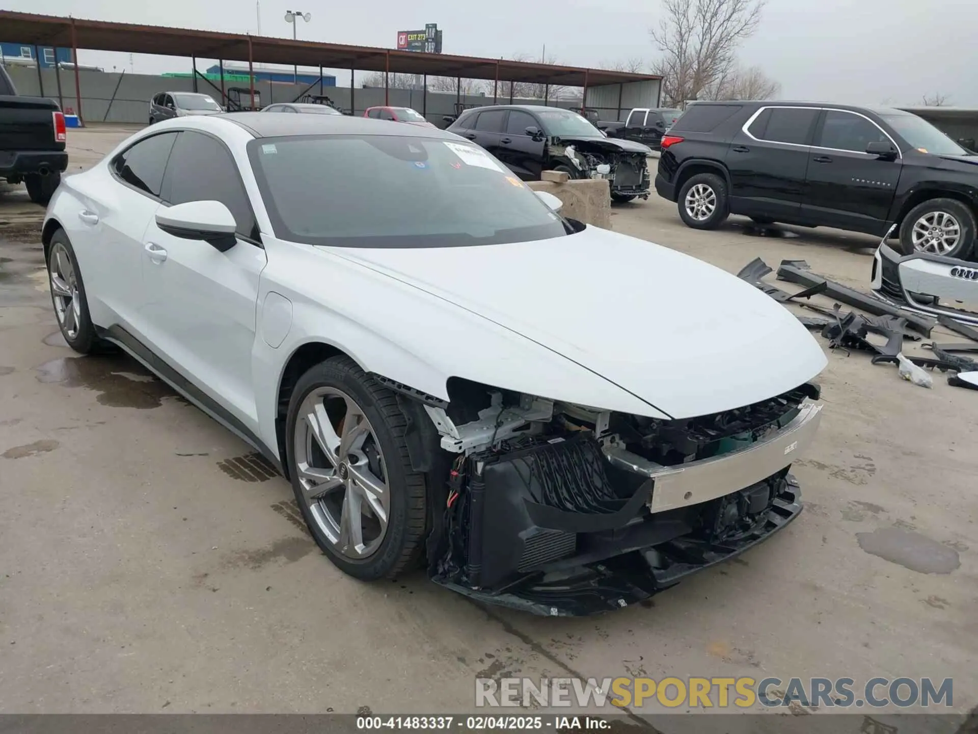 1 Photograph of a damaged car WAUFJBFW1R7000993 AUDI E-TRON GT 2024