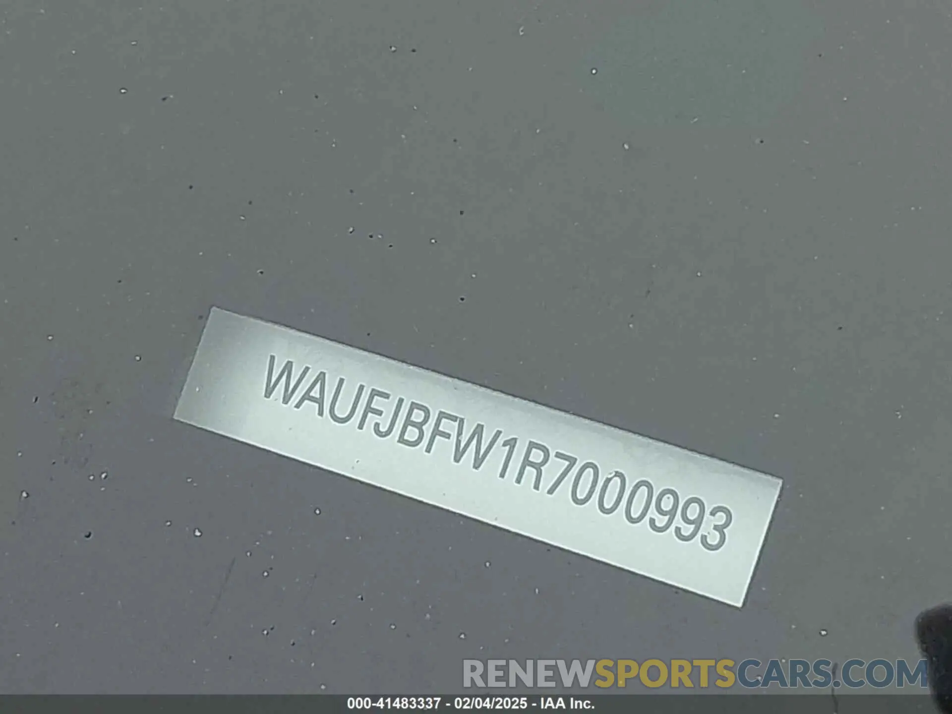 20 Photograph of a damaged car WAUFJBFW1R7000993 AUDI E-TRON GT 2024