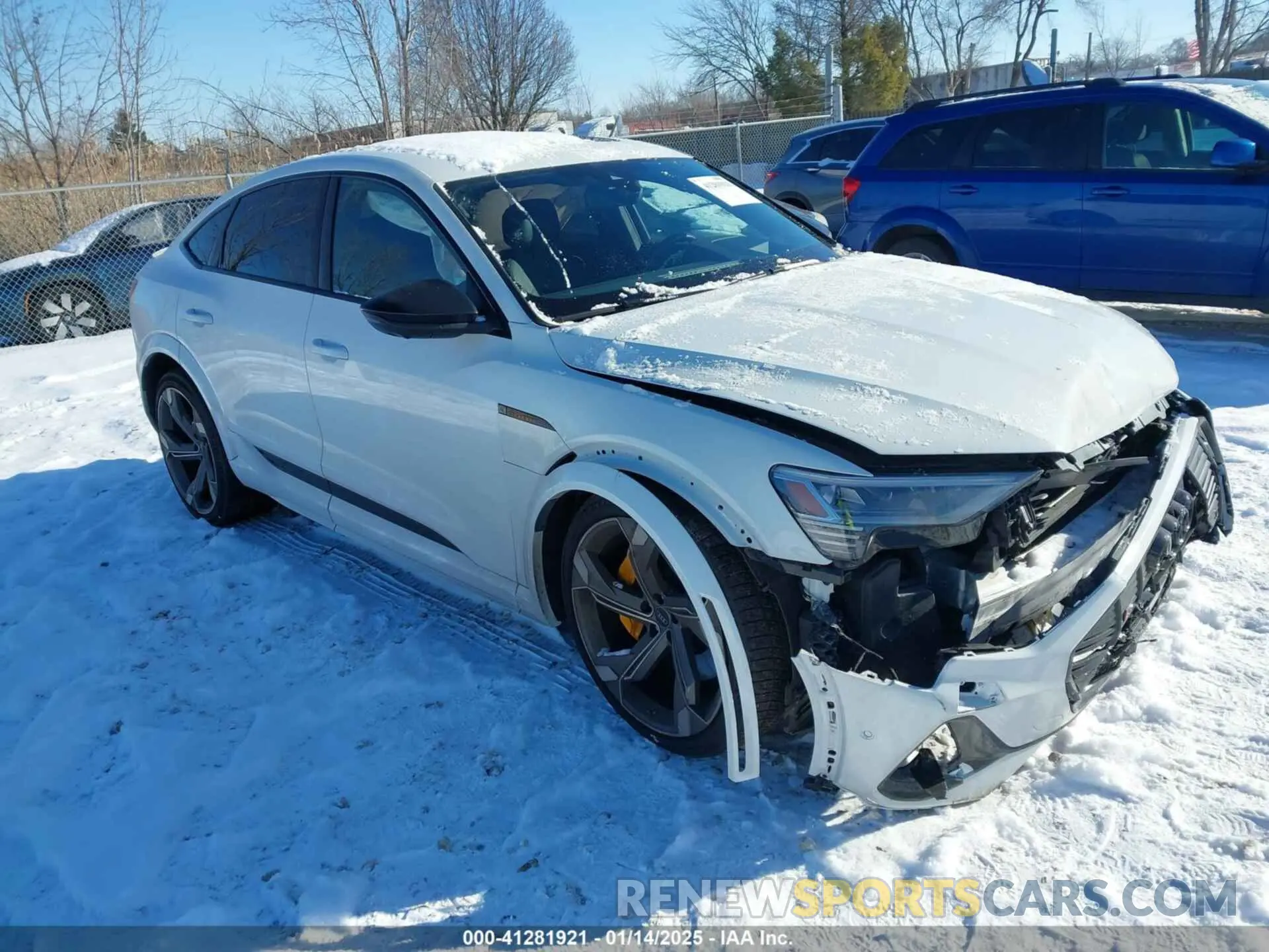 1 Photograph of a damaged car WA13CBGE4NB044350 AUDI E-TRON S SPORTBACK 2022