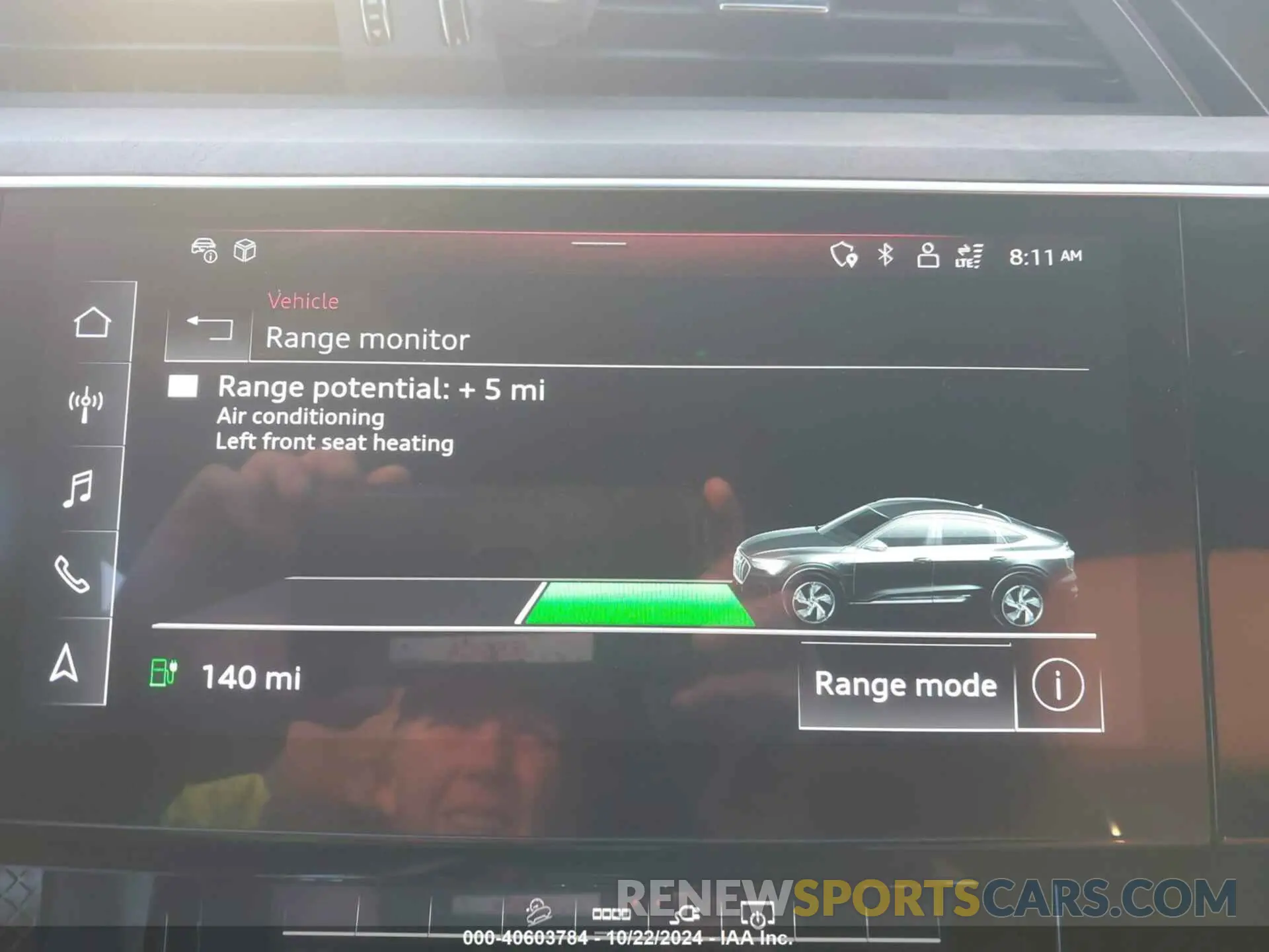 18 Photograph of a damaged car WA12AAGE5NB033921 AUDI E-TRON SPORTBACK 2022
