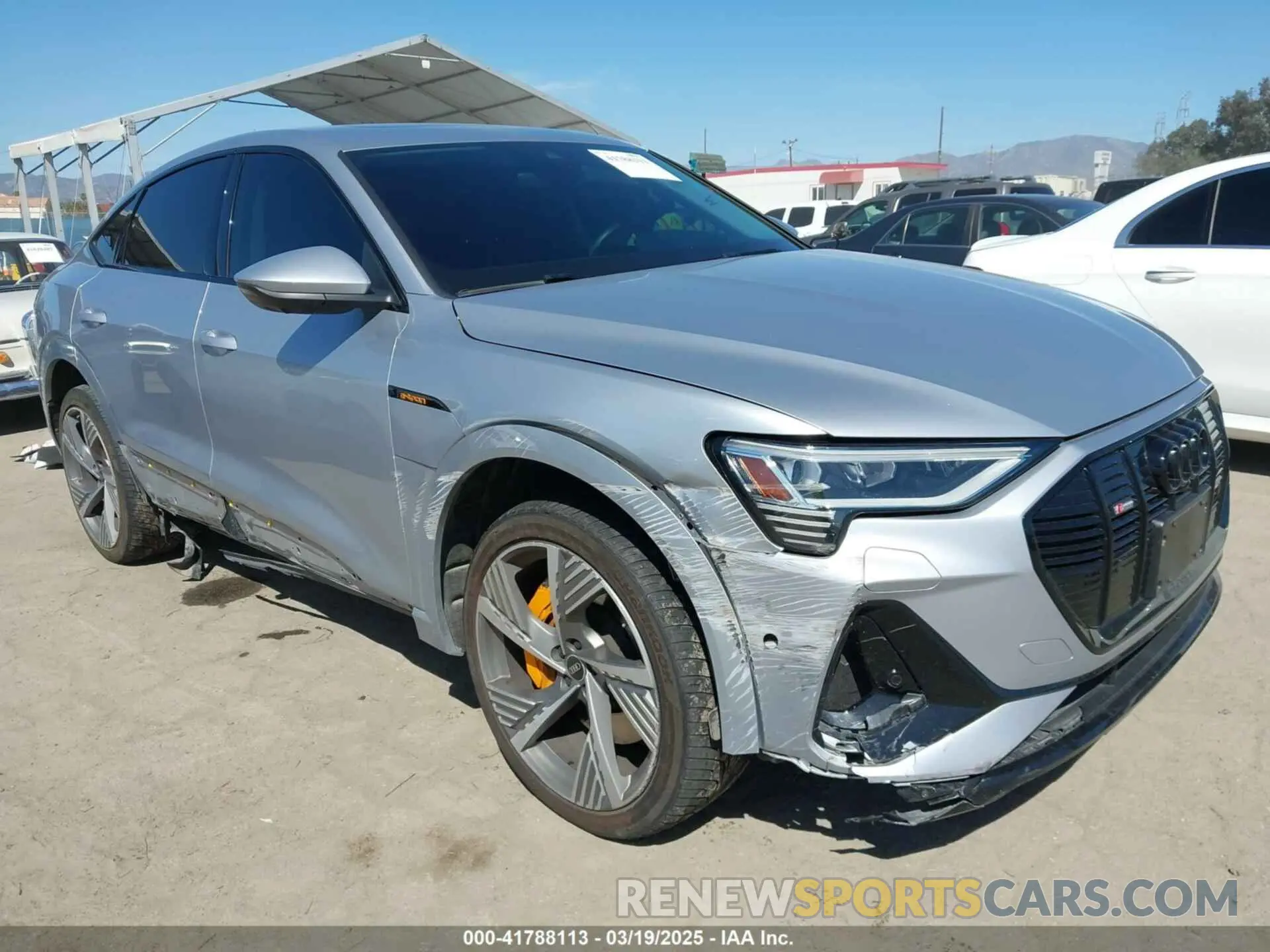 1 Photograph of a damaged car WA13AAGE3NB037647 AUDI E-TRON SPORTBACK 2022
