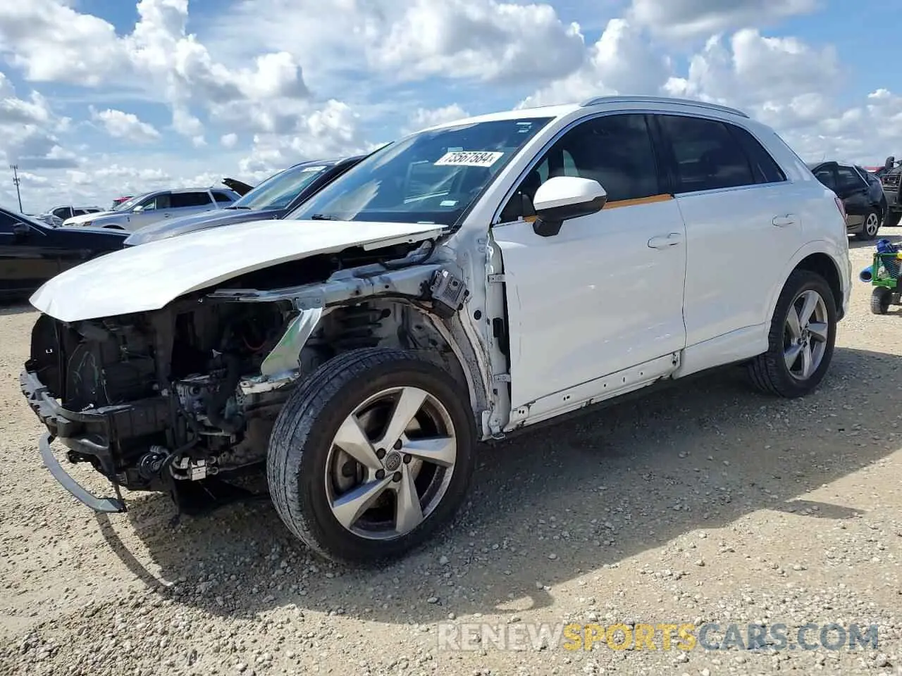 1 Photograph of a damaged car WA1AECF34K1077972 AUDI Q3 2019