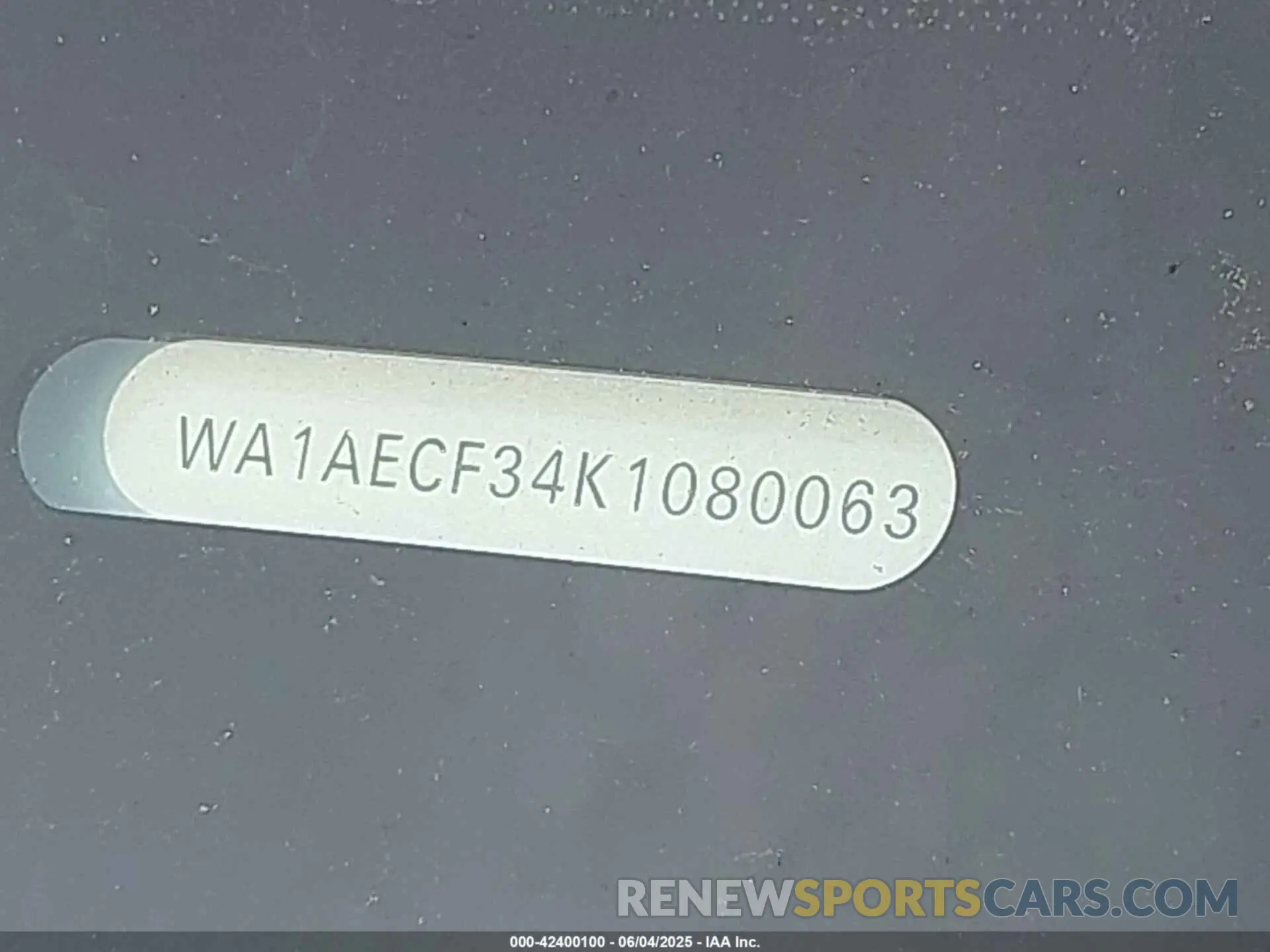 9 Photograph of a damaged car WA1AECF34K1080063 AUDI Q3 2019