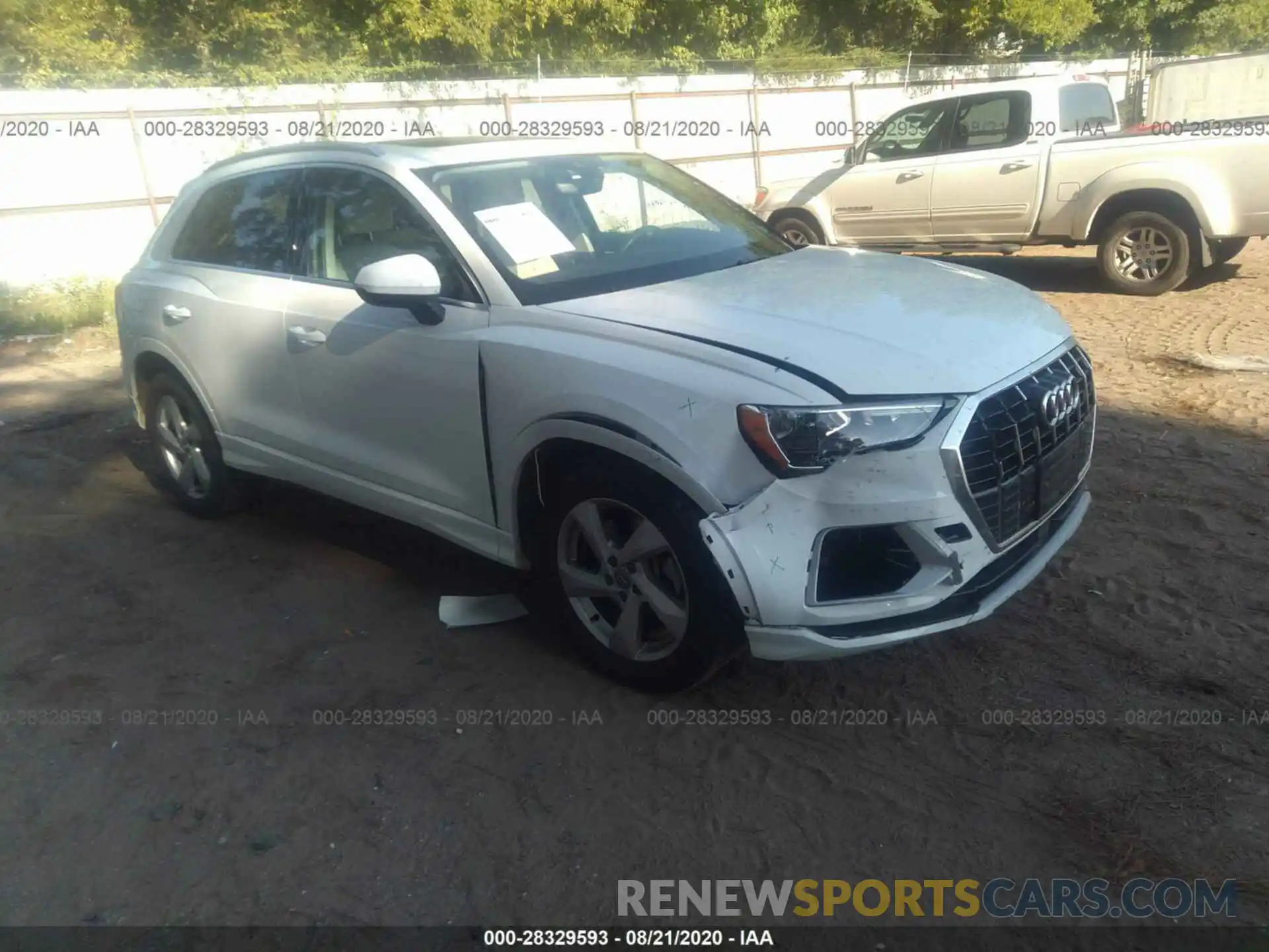 1 Photograph of a damaged car WA1AECF3XK1076891 AUDI Q3 2019