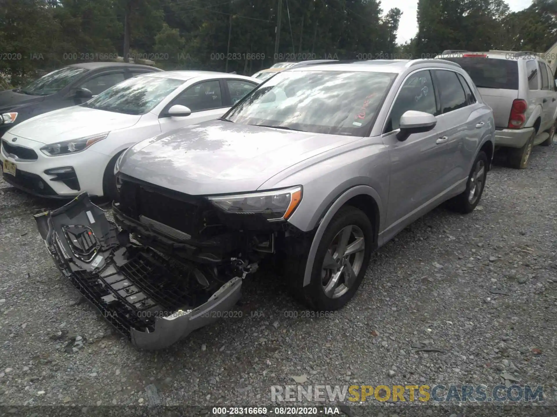 2 Photograph of a damaged car WA1AECF3XK1078575 AUDI Q3 2019