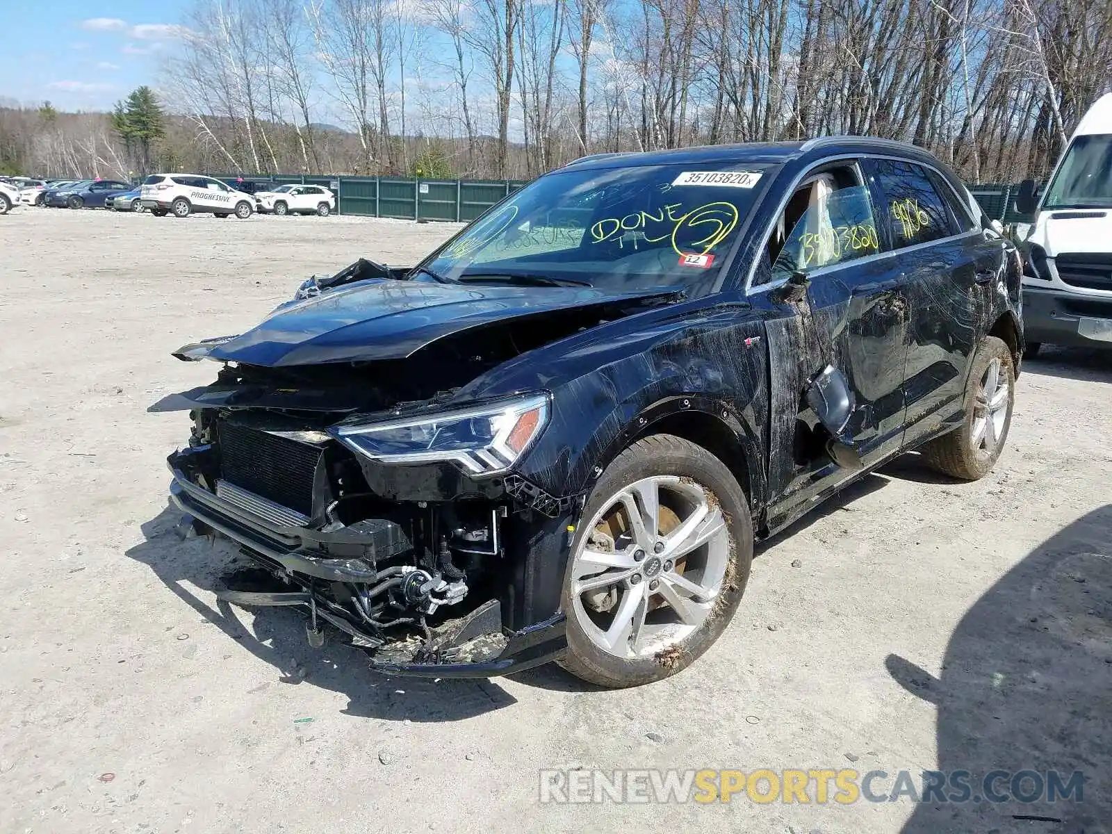 2 Photograph of a damaged car WA1EECF36K1070605 AUDI Q3 2019