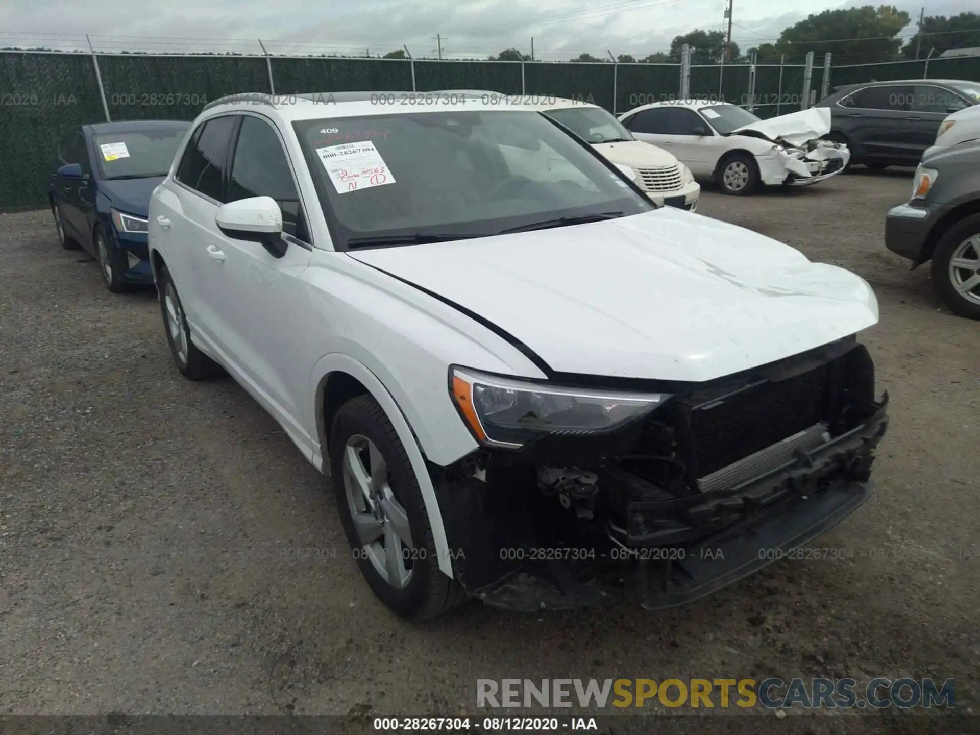 1 Photograph of a damaged car WA1AECF30L1054769 AUDI Q3 2020