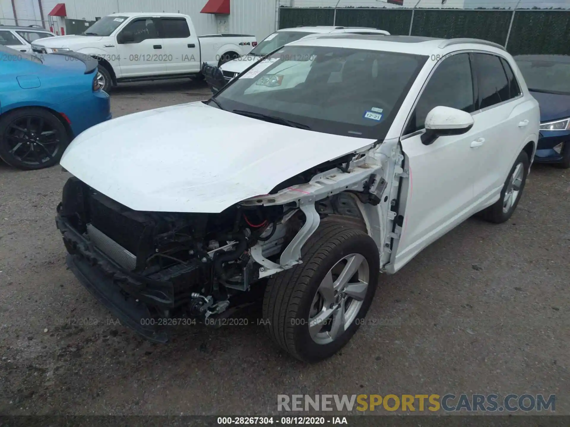 2 Photograph of a damaged car WA1AECF30L1054769 AUDI Q3 2020