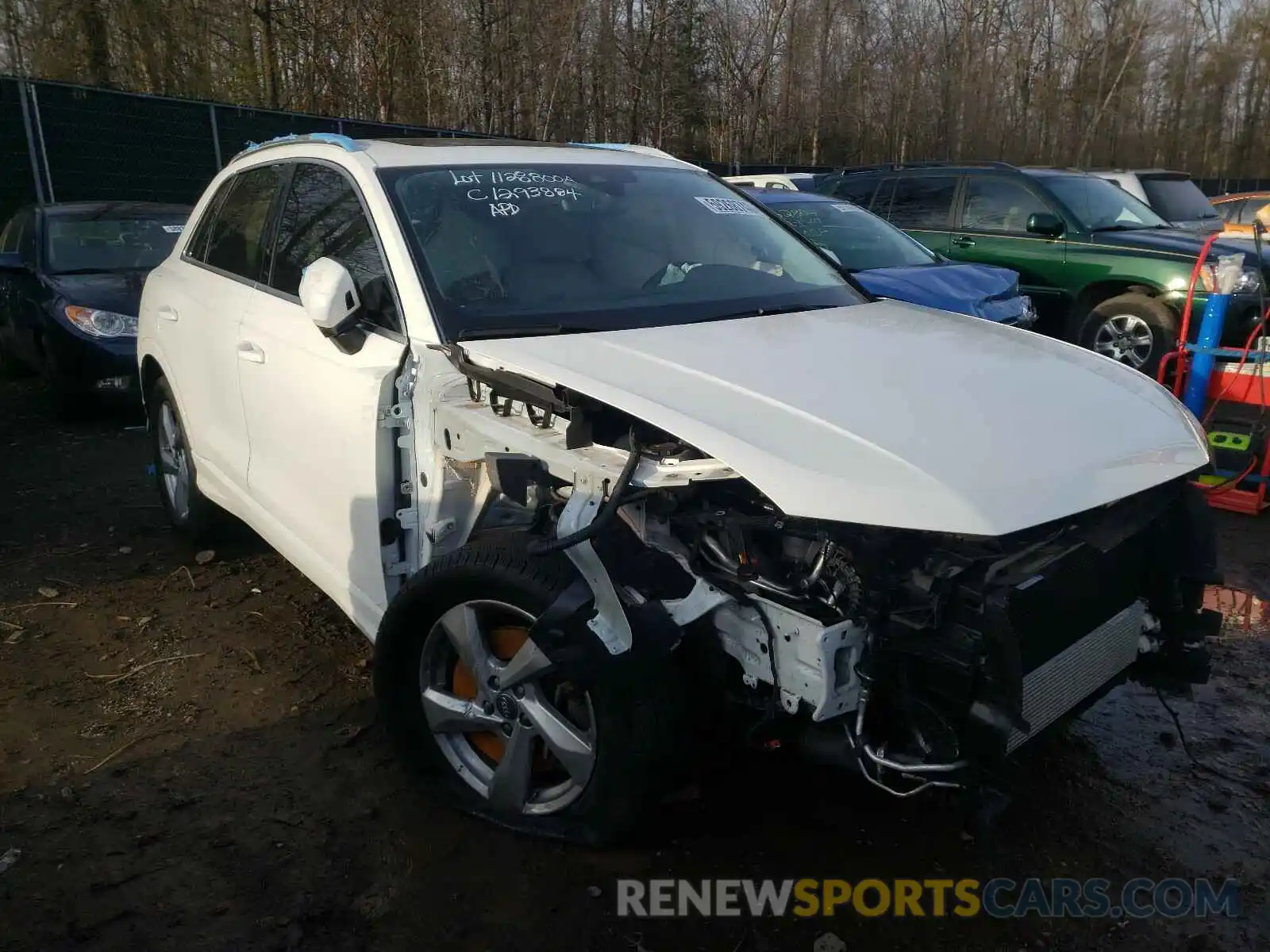 1 Photograph of a damaged car WA1AECF30L1079705 AUDI Q3 2020