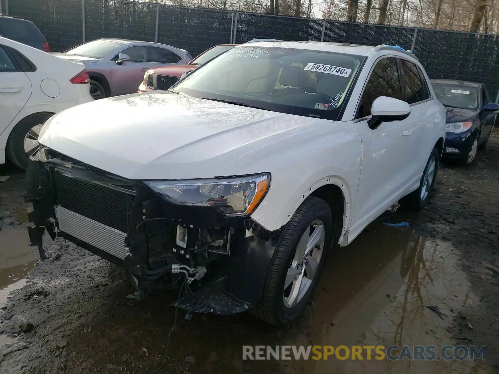 2 Photograph of a damaged car WA1AECF30L1079705 AUDI Q3 2020