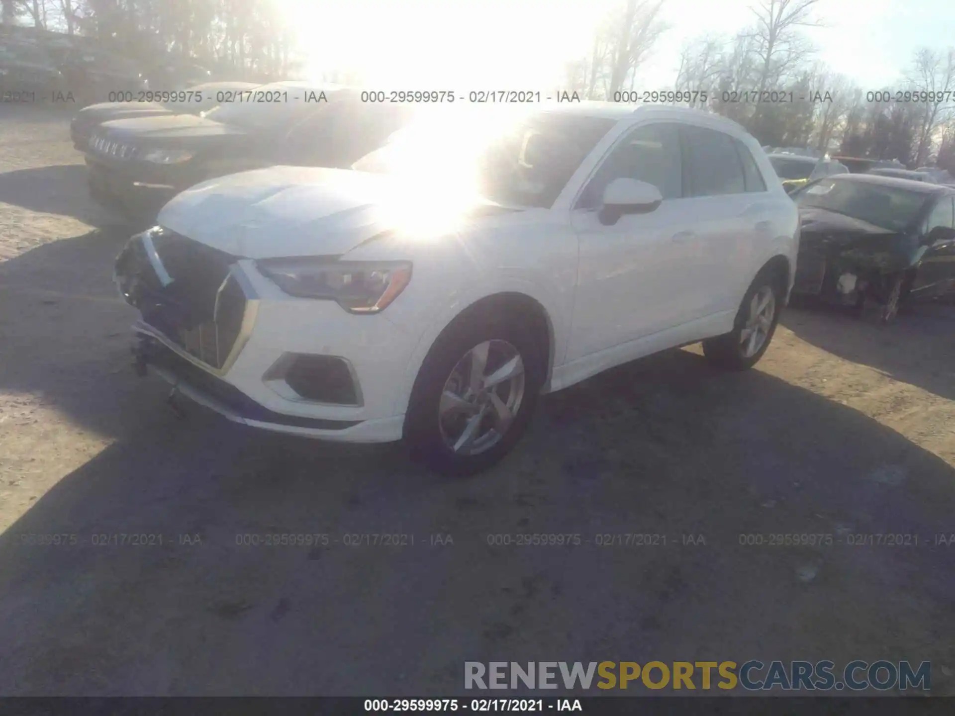 2 Photograph of a damaged car WA1AECF30L1099212 AUDI Q3 2020