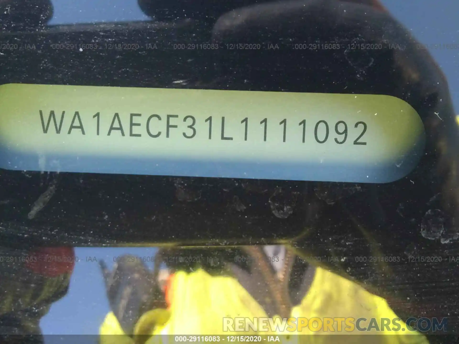 9 Photograph of a damaged car WA1AECF31L1111092 AUDI Q3 2020