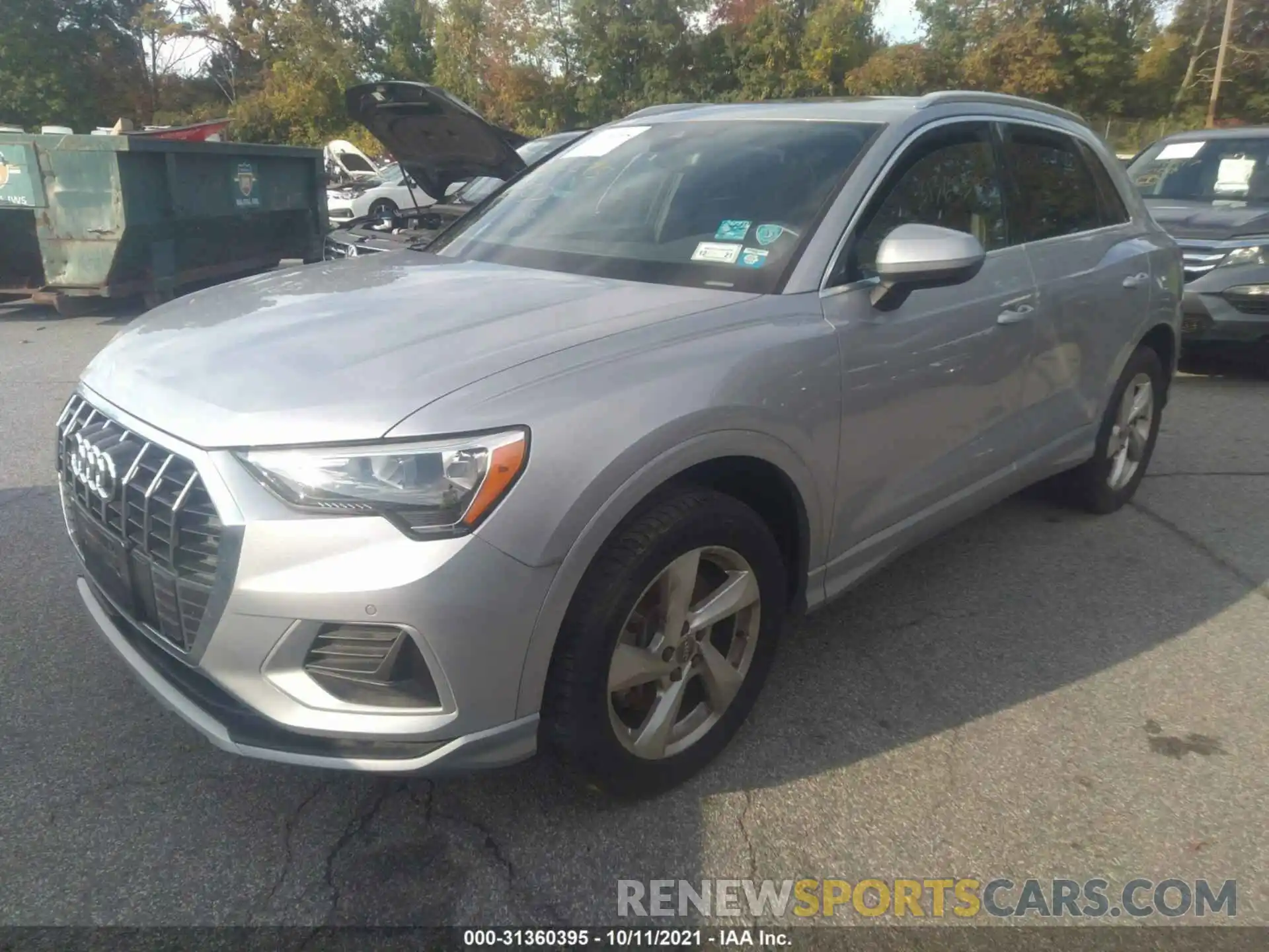 2 Photograph of a damaged car WA1AECF32L1023202 AUDI Q3 2020