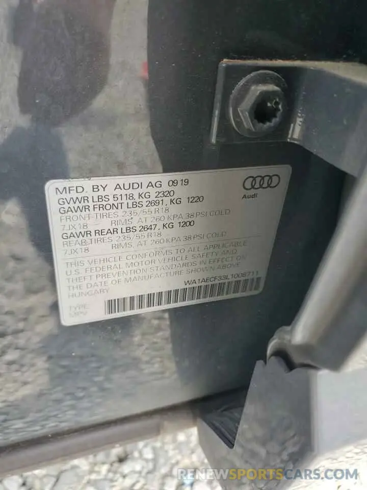 13 Photograph of a damaged car WA1AECF33L1008711 AUDI Q3 2020
