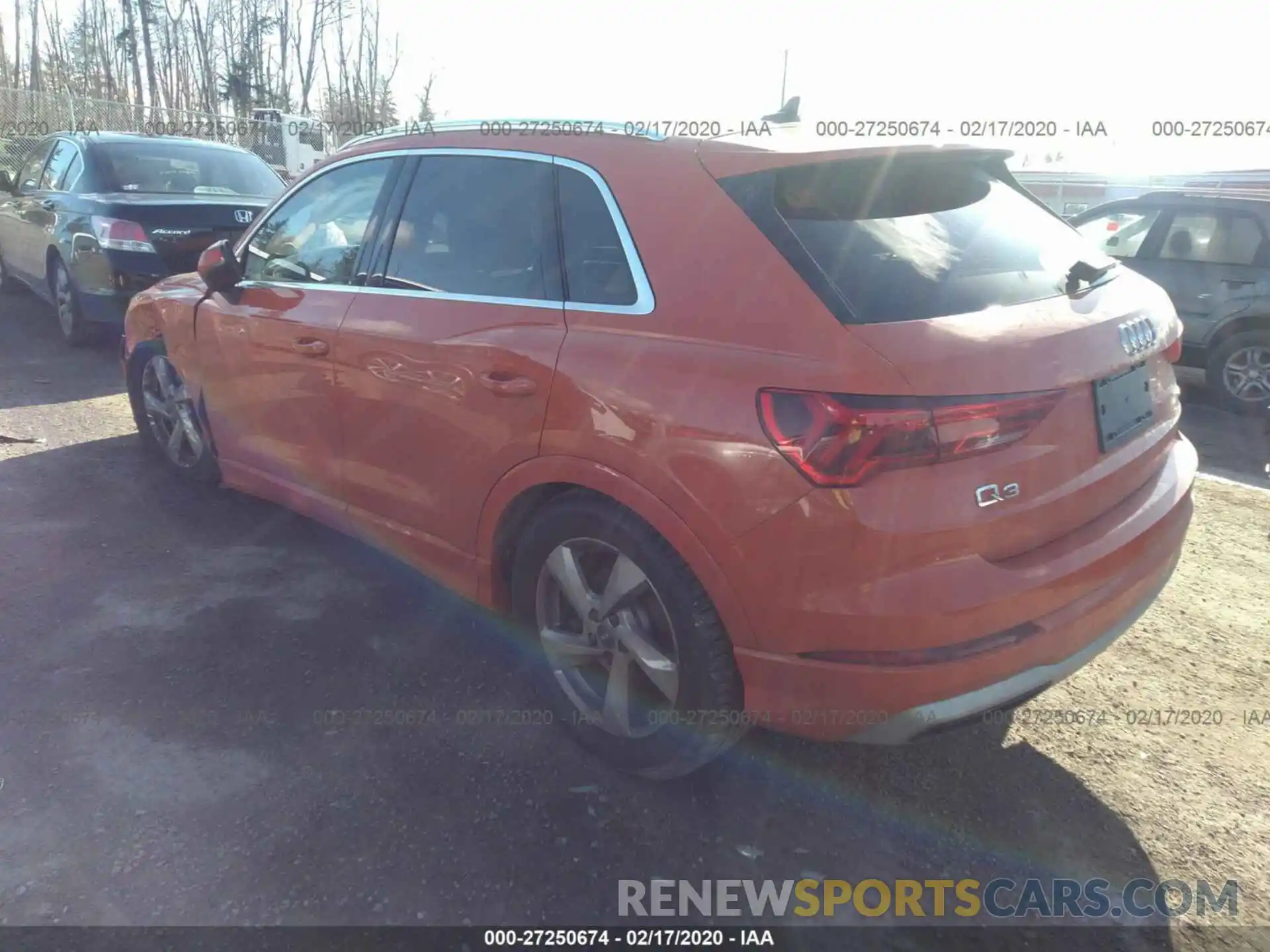 3 Photograph of a damaged car WA1AECF34L1036288 AUDI Q3 2020