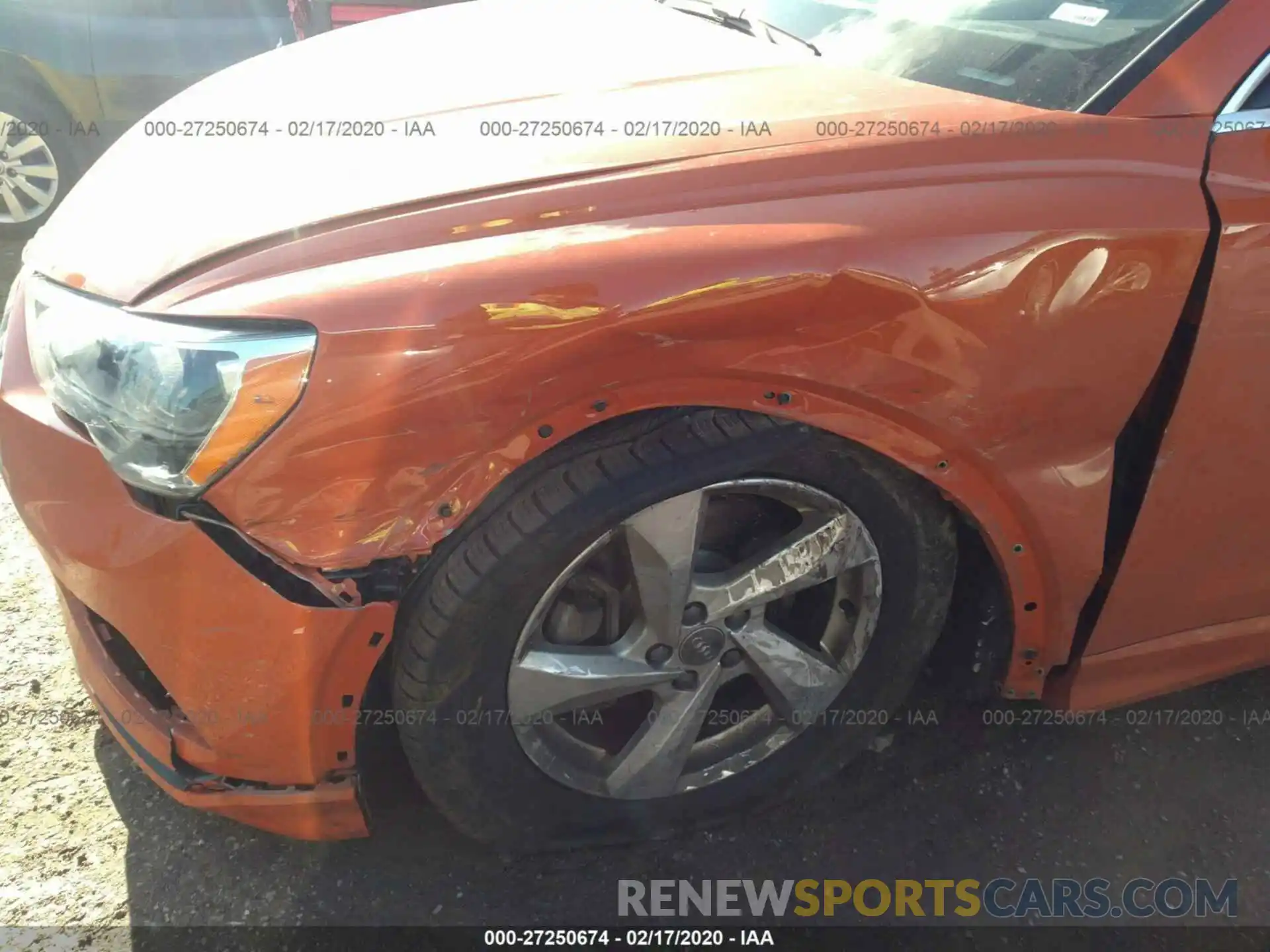 6 Photograph of a damaged car WA1AECF34L1036288 AUDI Q3 2020