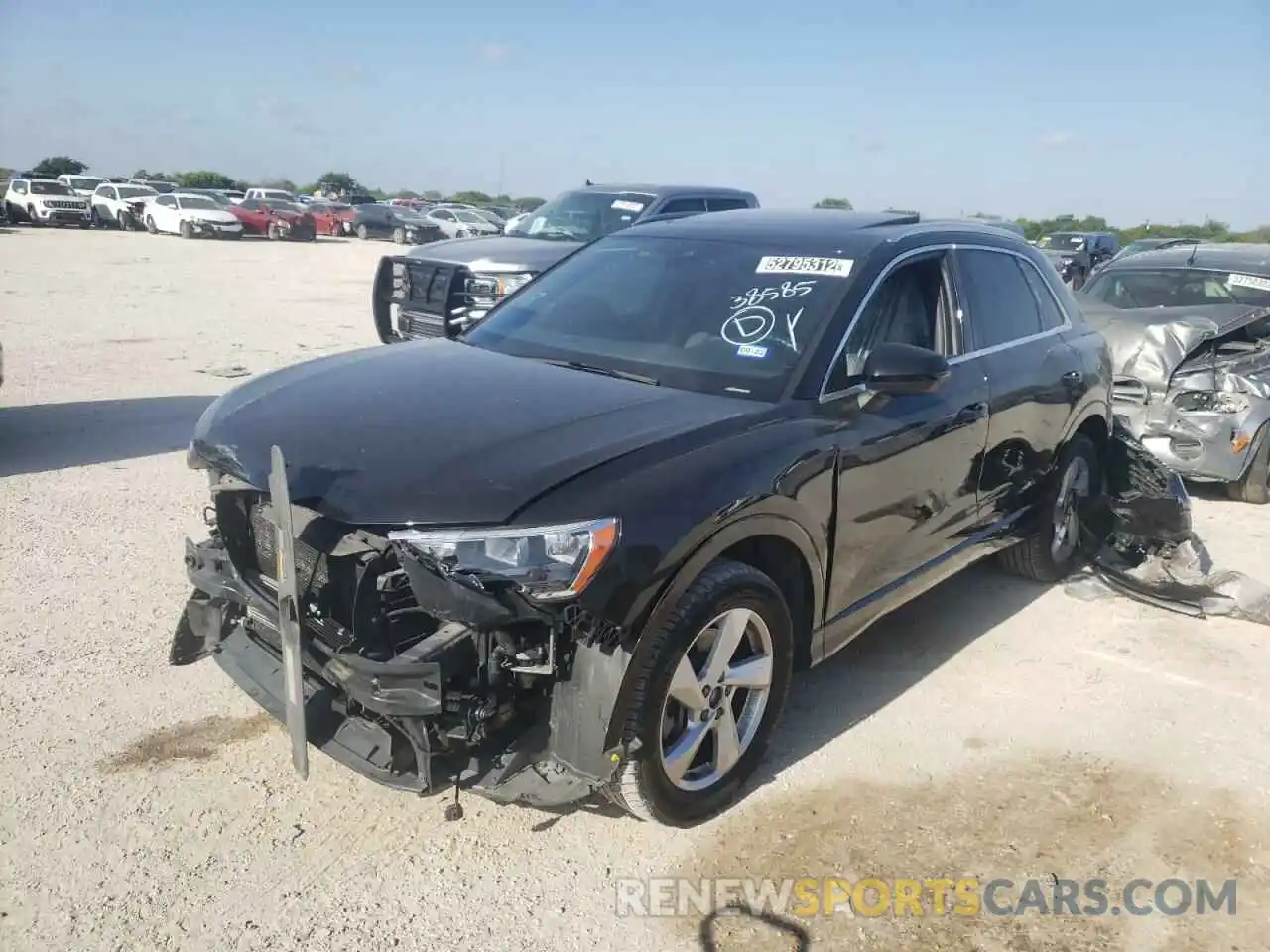 2 Photograph of a damaged car WA1AECF35L1024585 AUDI Q3 2020