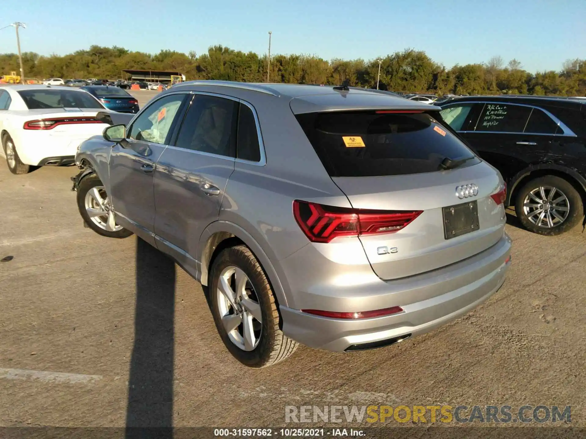 3 Photograph of a damaged car WA1AECF37L1058401 AUDI Q3 2020