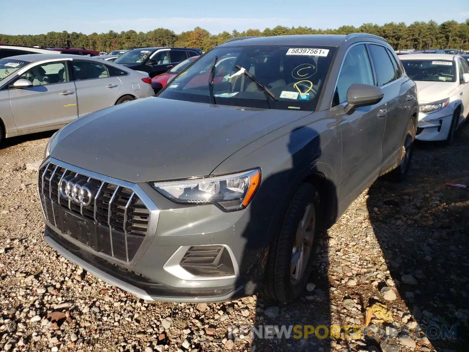 2 Photograph of a damaged car WA1AECF38L1027853 AUDI Q3 2020