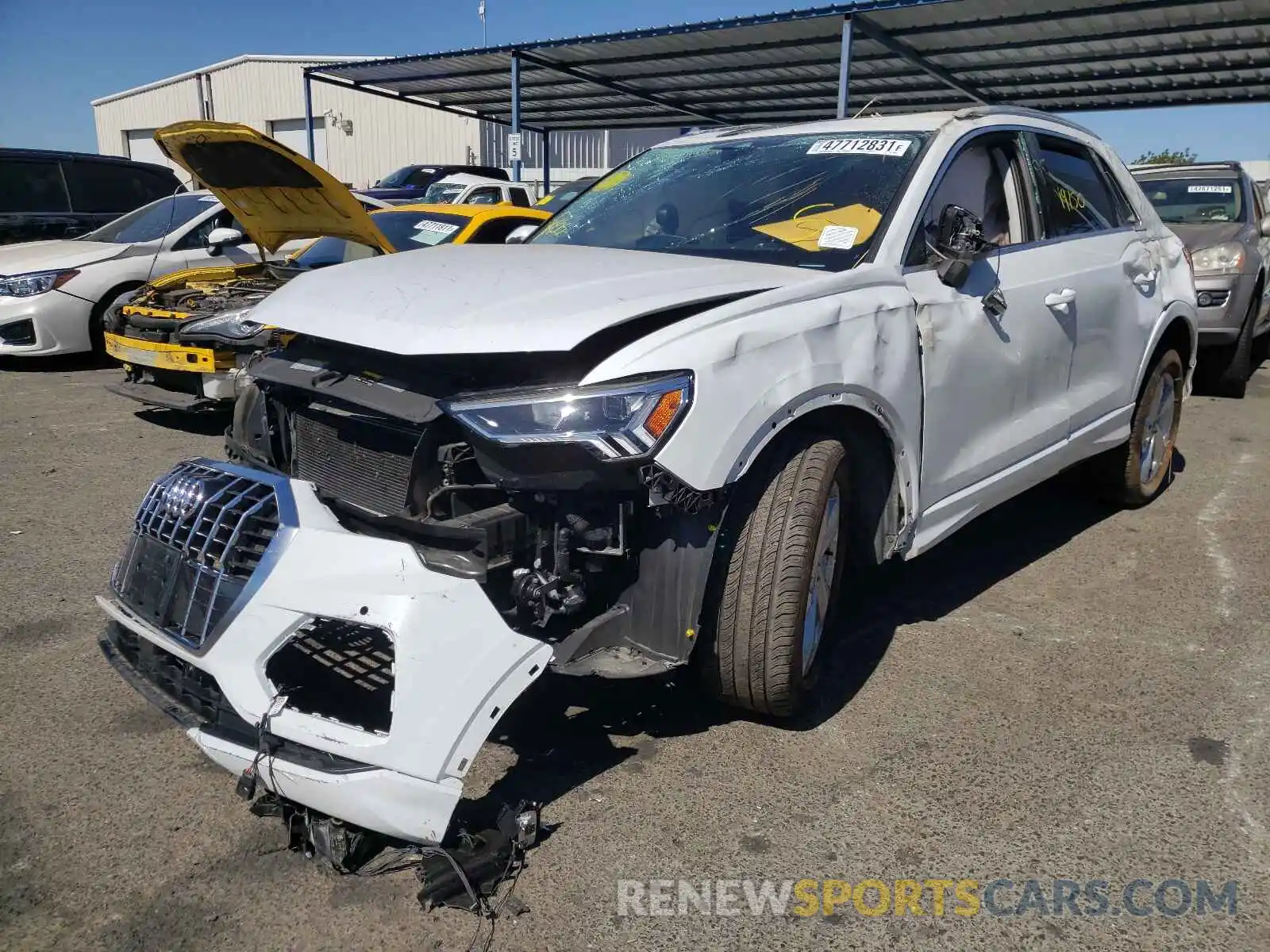 2 Photograph of a damaged car WA1BECF3XL1056016 AUDI Q3 2020