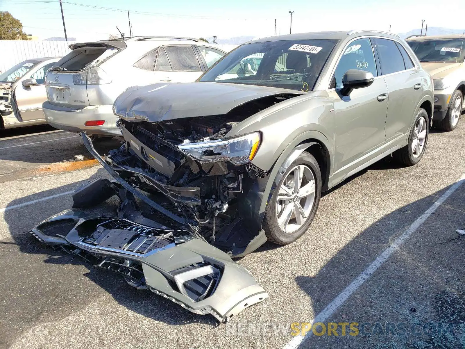 2 Photograph of a damaged car WA1DECF35L1090891 AUDI Q3 2020
