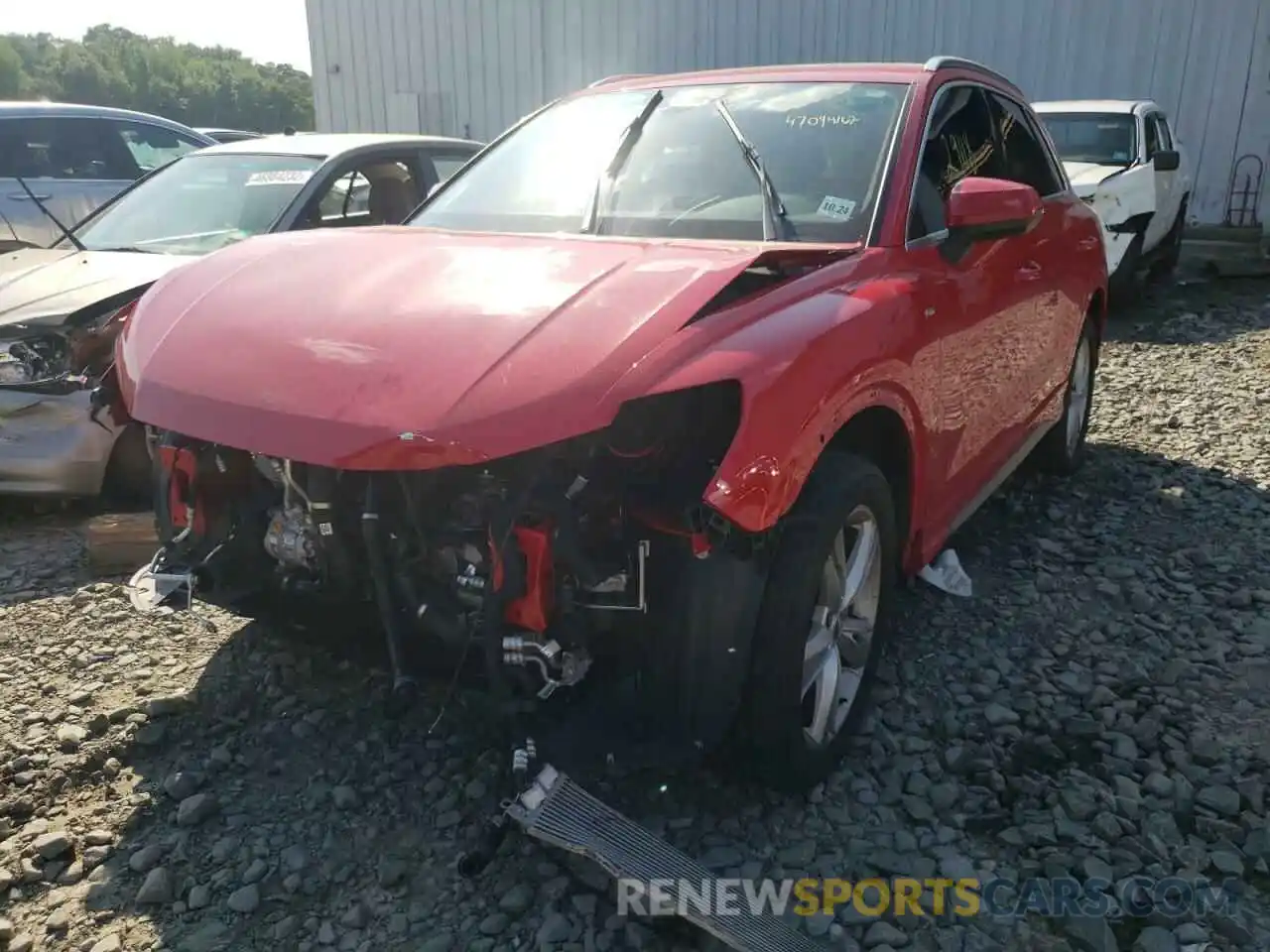 2 Photograph of a damaged car WA1EECF34L1030833 AUDI Q3 2020