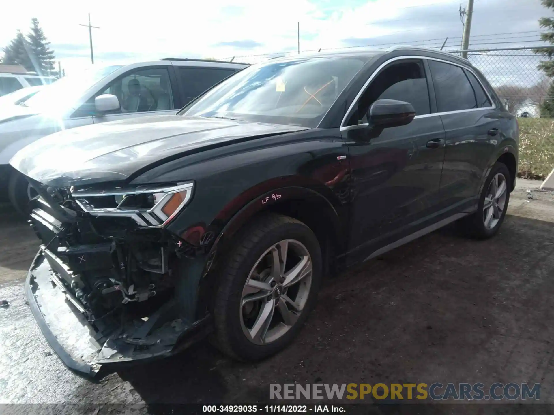 2 Photograph of a damaged car WA1EECF35L1084951 AUDI Q3 2020