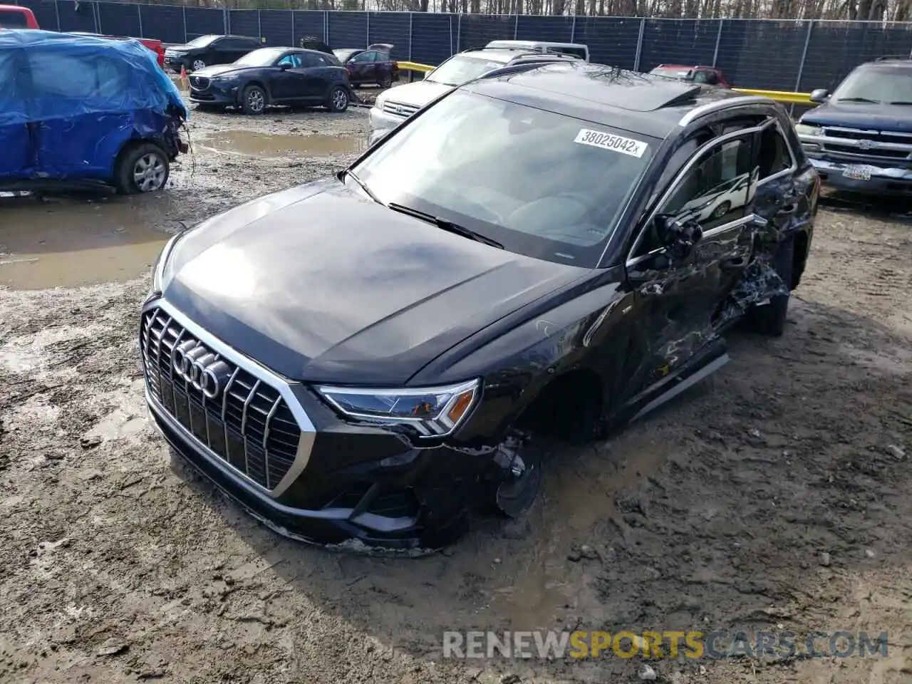 2 Photograph of a damaged car WA1EECF36L1078009 AUDI Q3 2020