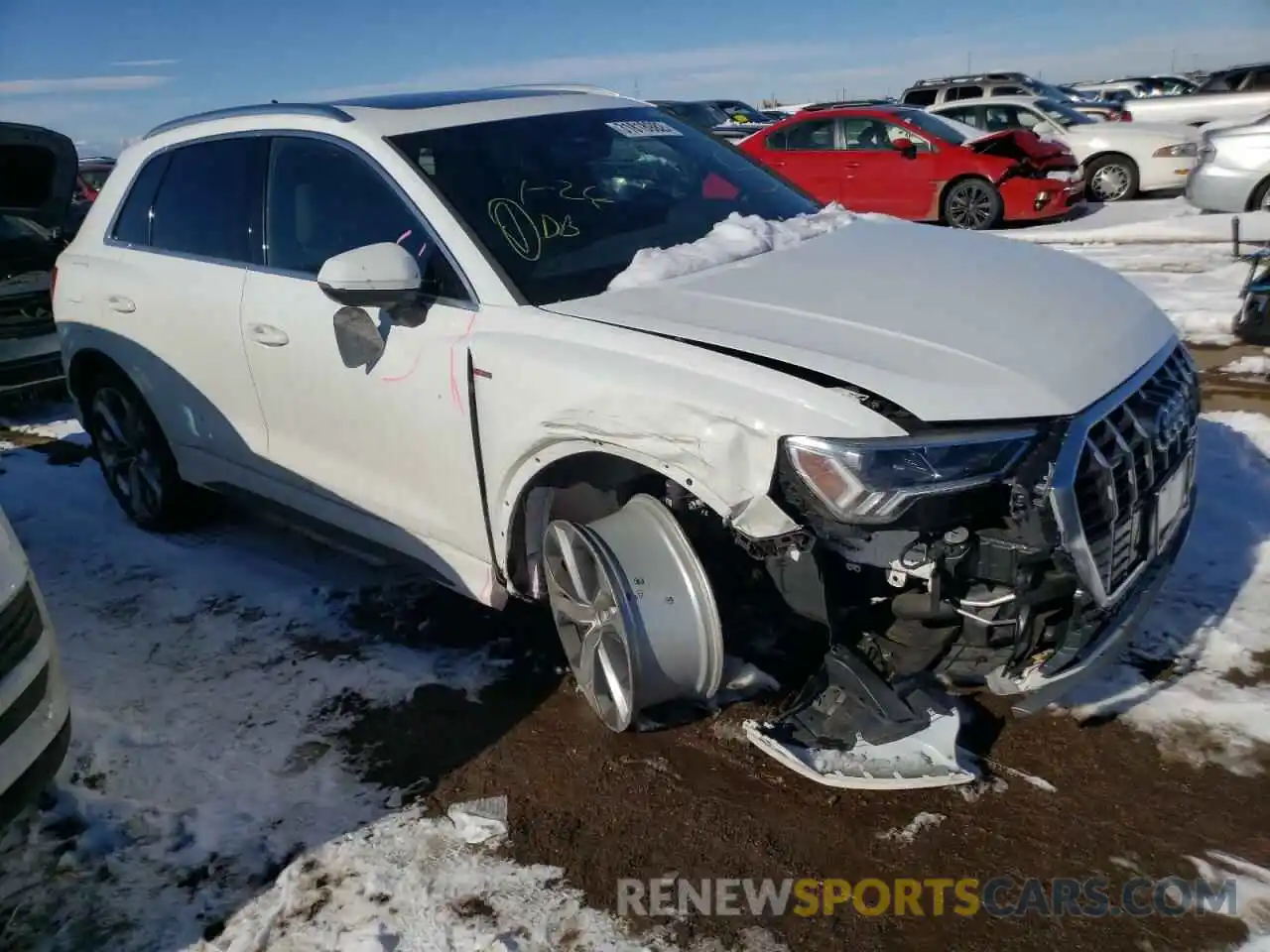 1 Photograph of a damaged car WA1EECF38L1078951 AUDI Q3 2020