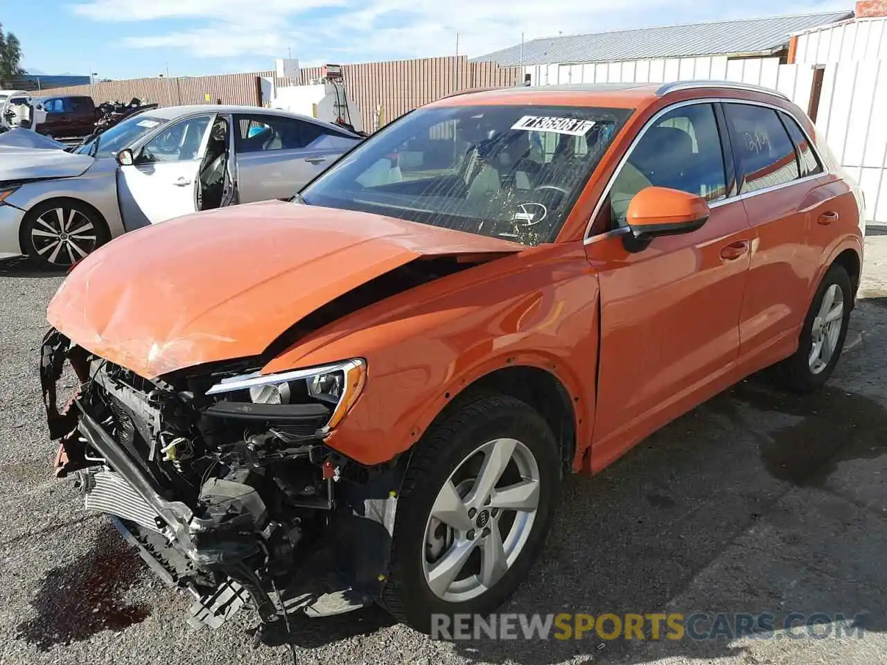 2 Photograph of a damaged car WA1AUCF31M1127538 AUDI Q3 2021