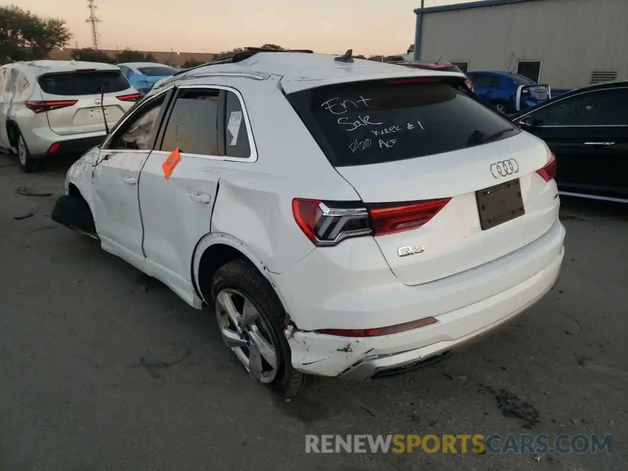 3 Photograph of a damaged car WA1AUCF32M1063350 AUDI Q3 2021