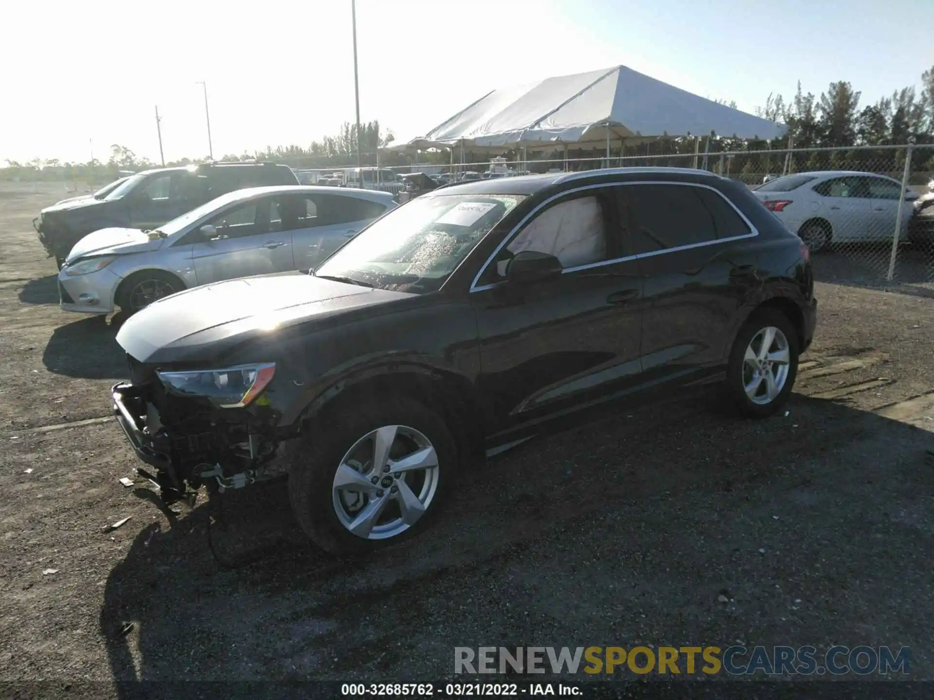 2 Photograph of a damaged car WA1AUCF37M1086218 AUDI Q3 2021