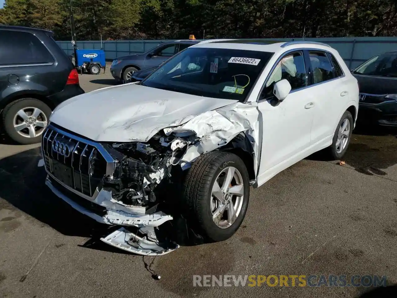 2 Photograph of a damaged car WA1BUCF30M1118964 AUDI Q3 2021