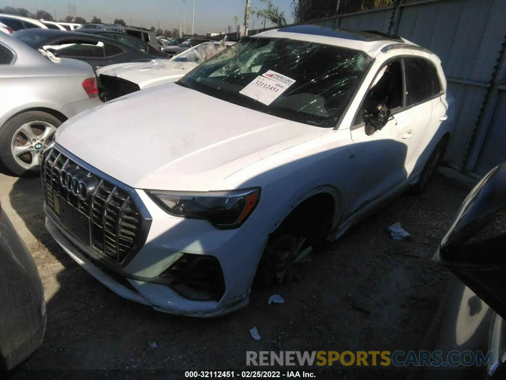 2 Photograph of a damaged car WA1DECF32M1037535 AUDI Q3 2021