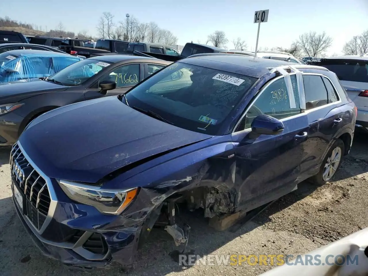 1 Photograph of a damaged car WA1DECF33M1050472 AUDI Q3 2021