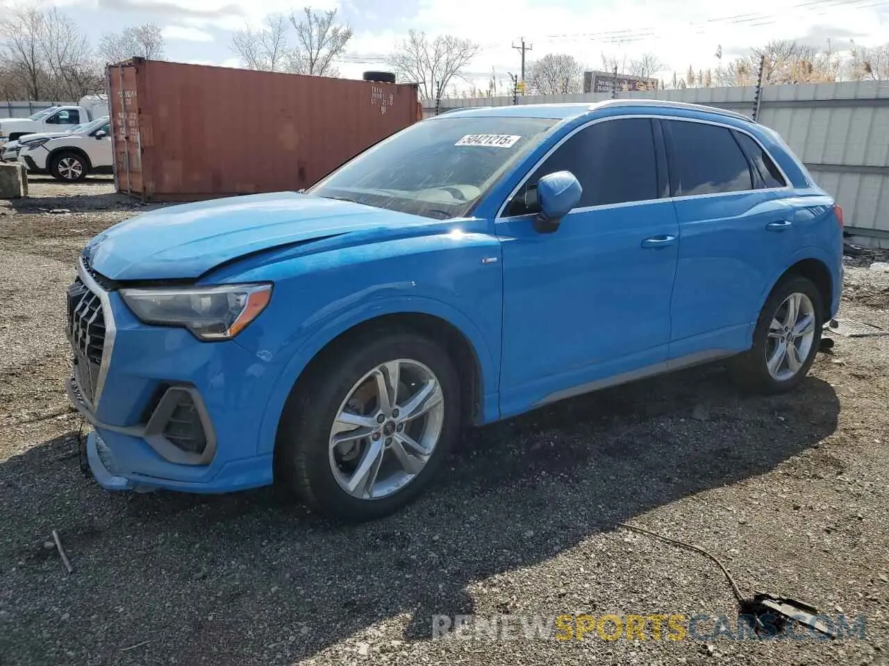 1 Photograph of a damaged car WA1DECF36M1040633 AUDI Q3 2021